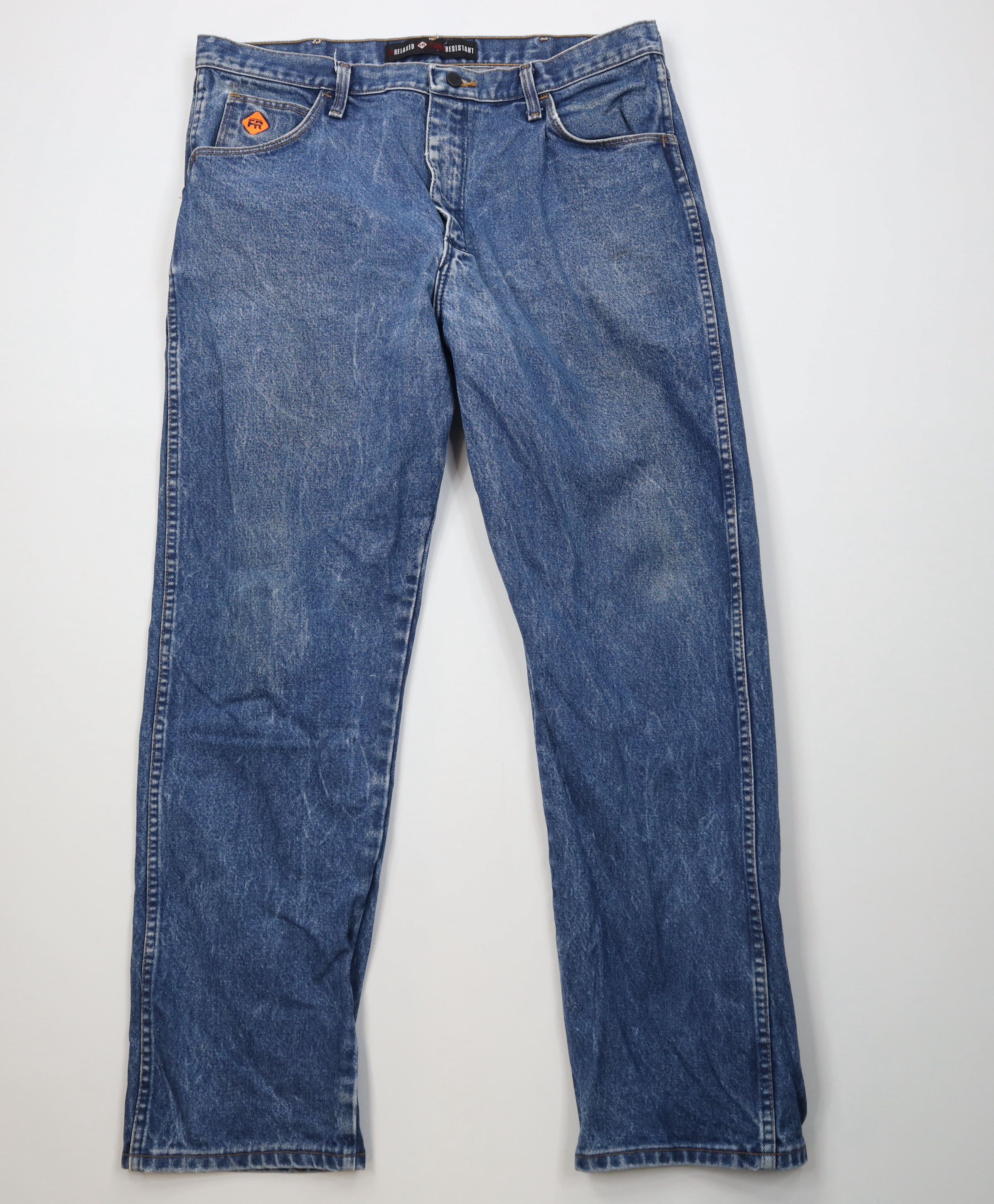 Wrangler Wrangler FR Fire Flame Resistant Wide Leg Denim Jeans Work Size US 38 / EU 54 - 1 Thumbnail