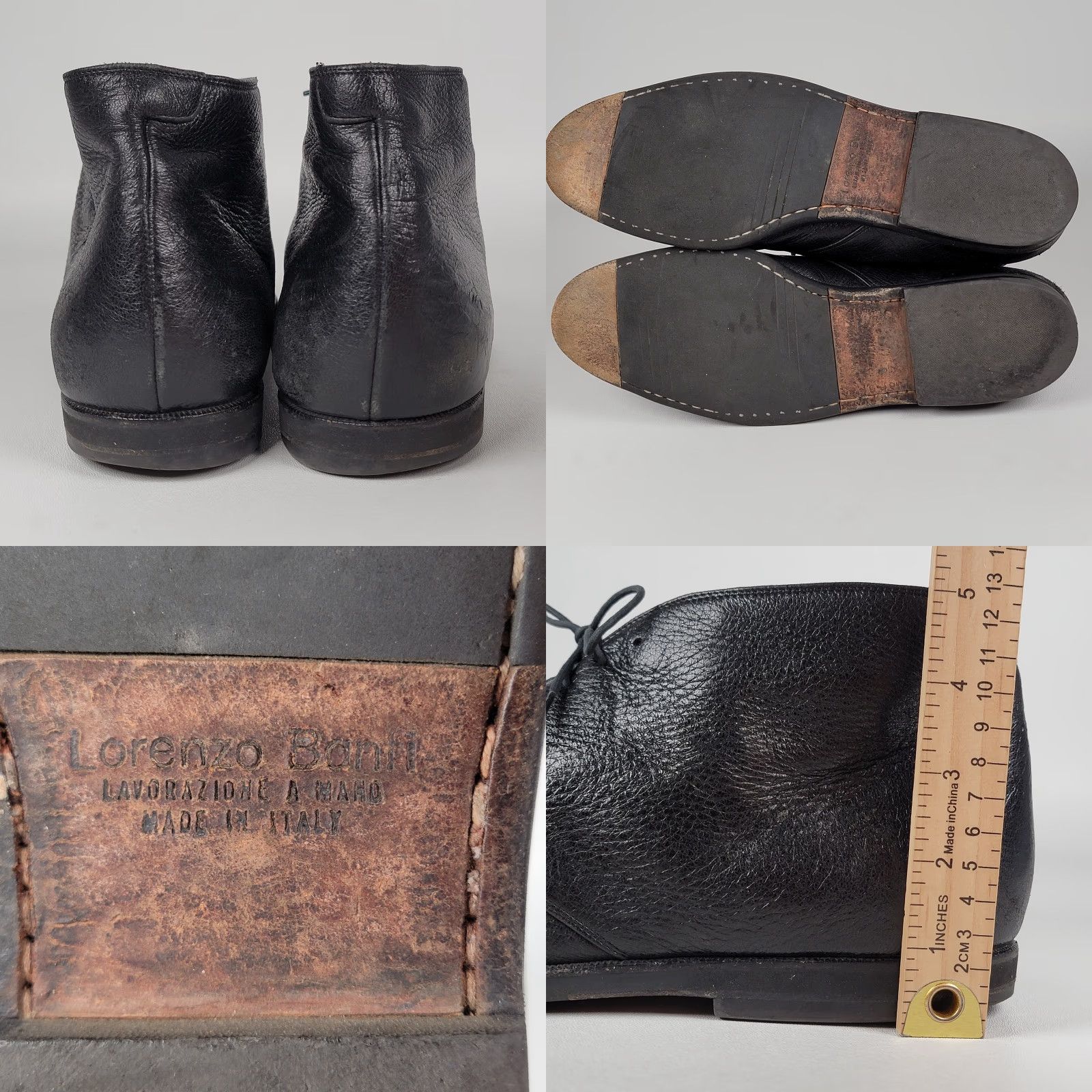 Vintage Lorenzo Banfi Chukka Boots Leather Brown 12M Women’s Italy Casual Boots Size US 12 / IT 42 - 8 Thumbnail