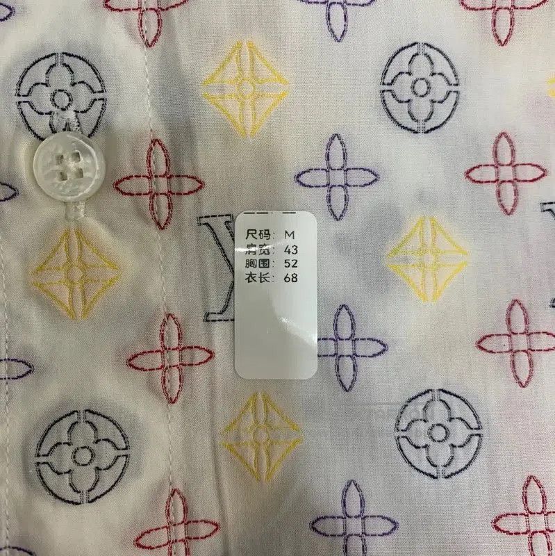 Louis Vuitton Louis Vuitton Men's Cotton Shirt with Logo . Size US M / EU 48-50 / 2 - 5 Thumbnail