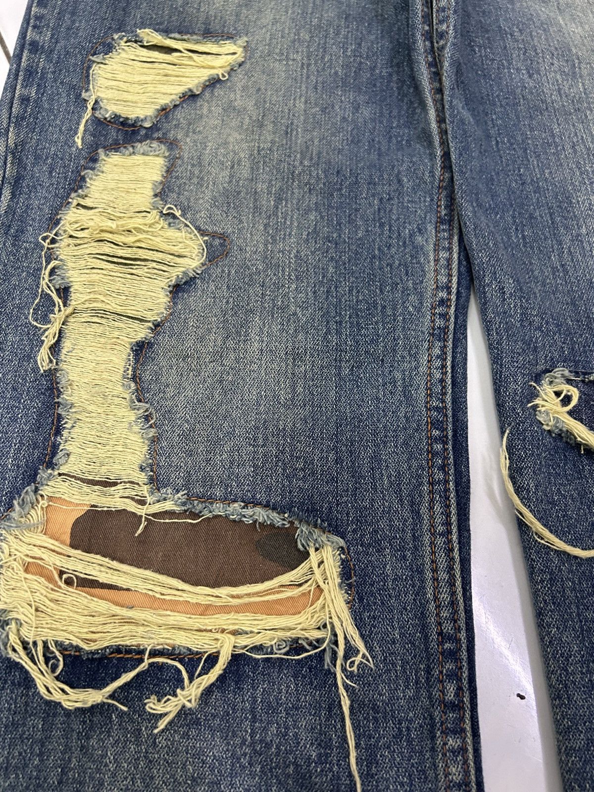 Japanese Brand × Vintage Vintage Japanese Denim Nylaus Jeans Distressed Jeans Size US 34 / EU 50 - 10 Thumbnail