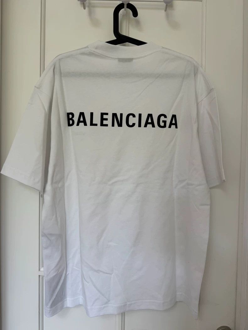 Balenciaga Balenciaga Logo White Short Sleeve Size US XS / EU 42 / 0 - 4 Thumbnail