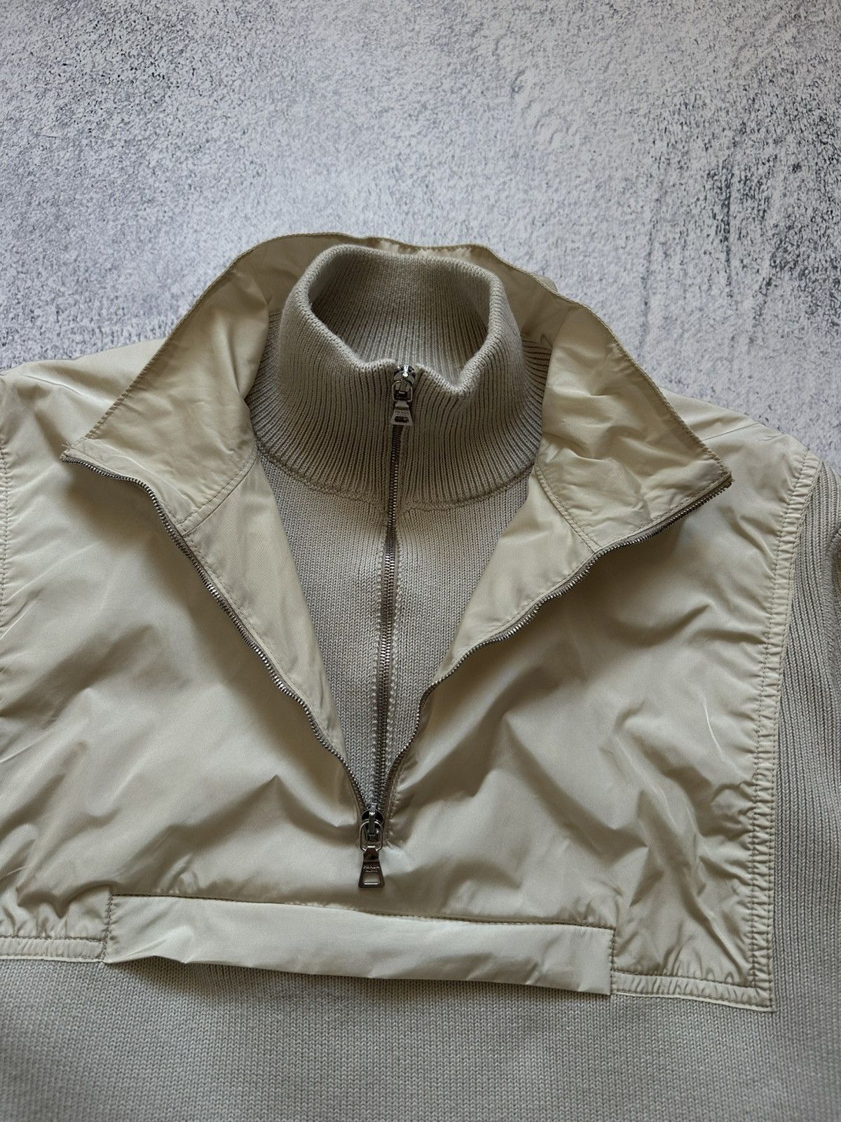 Prada Archive F/W 99 Prada Sport 1/4 Double Zip Red Tab Sweater Size US M / EU 48-50 / 2 - 20 Thumbnail