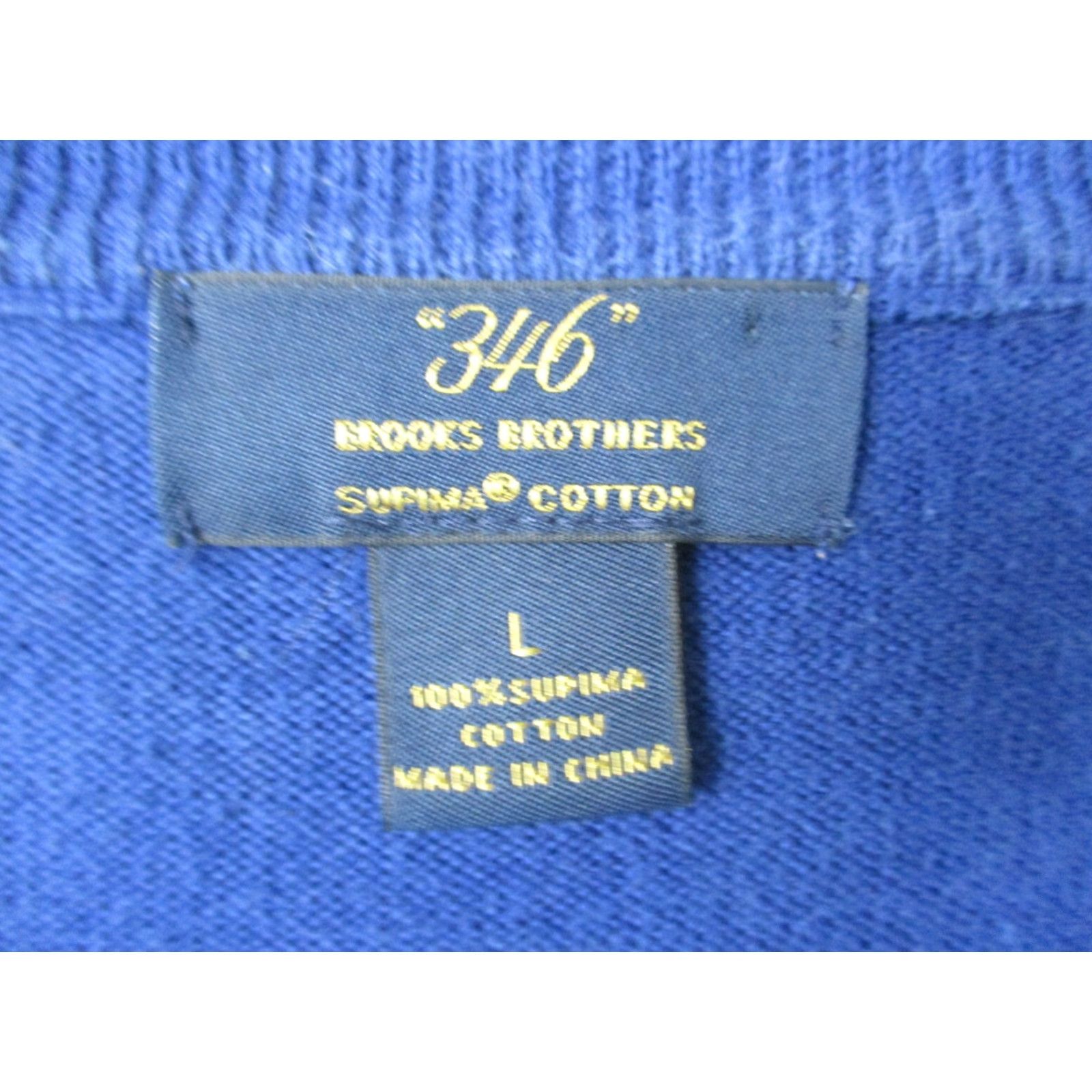 Brooks Brothers Brooks Brothers 346 Sweater Vest Large Blue V Neck Golf Men Size US L / EU 52-54 / 3 - 2 Thumbnail