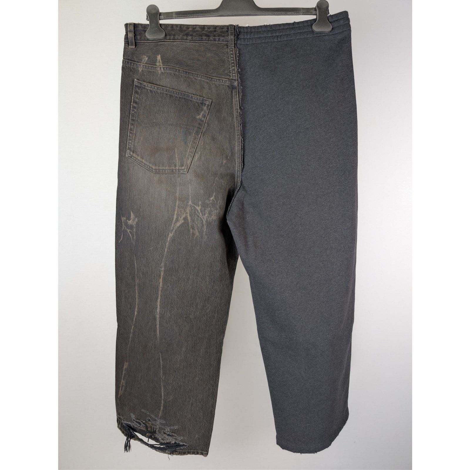 Balenciaga o1rshd1 Hybrid Baggy Pants in Dirty Bath Water Size US 34 / EU 50 - 10 Thumbnail