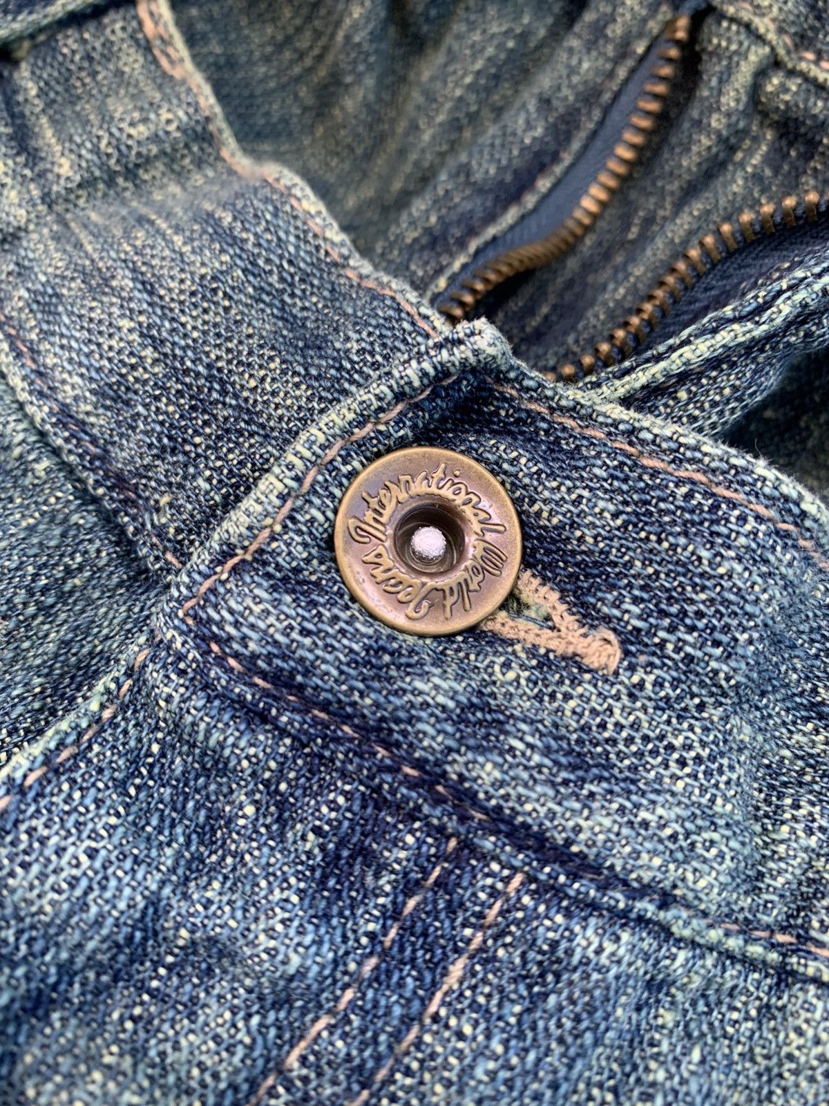 Japanese Brand Vtg Gumu International Double Waist Distressed Denim Pants Size US 30 / EU 46 - 3 Thumbnail