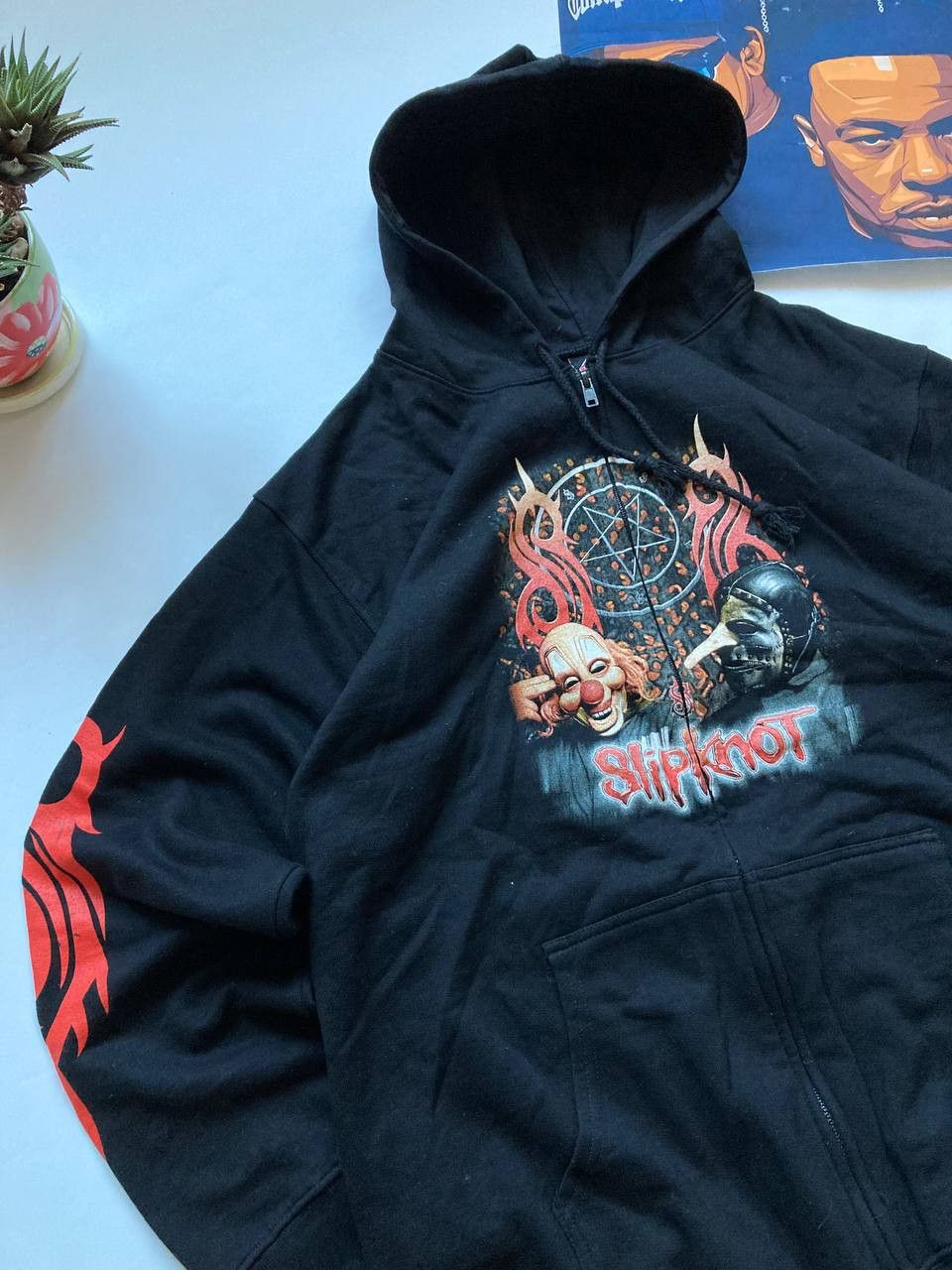 Band Tees × Slipknot Rare Slipknot Vintage Y2K Zip Up Hoodie Size US L / EU 52-54 / 3 - 3 Thumbnail