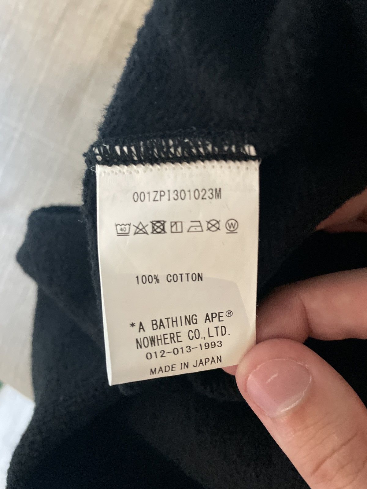Bape Bape Two Tone Full Zip Hoodie Black/Blue L Size US L / EU 52-54 / 3 - 7 Thumbnail