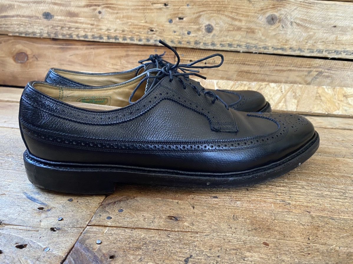 Florsheim × Vintage Vintage pebble grain wingtip oxford leather shoes 12C Size US 12 / EU 45 - 9 Thumbnail