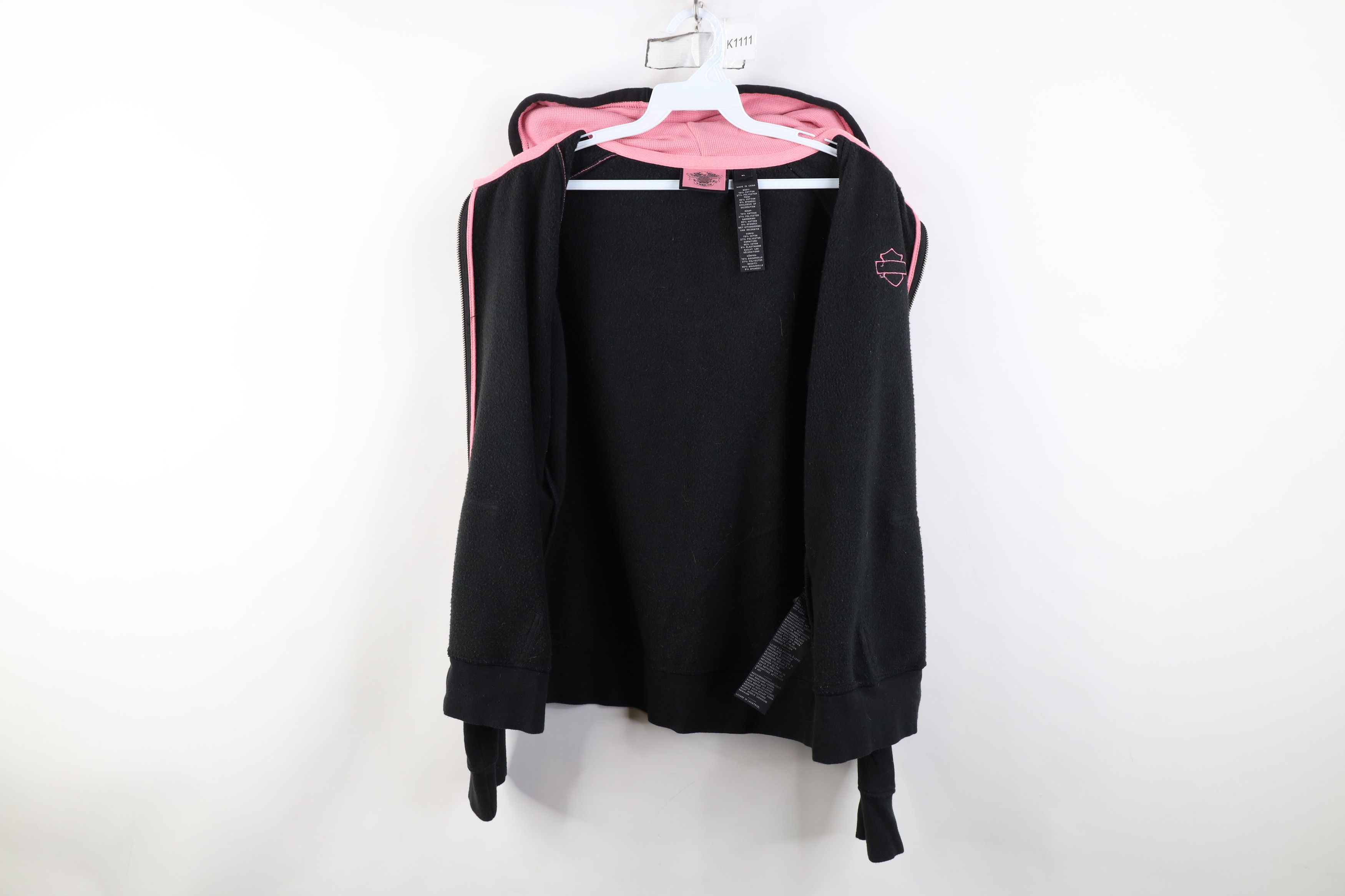 Harley Davidson Vintage Y2K Harley Davidson Full Zip Hoodie Sweatshirt Size XL / US 12-14 / IT 48-50 - 11 Thumbnail