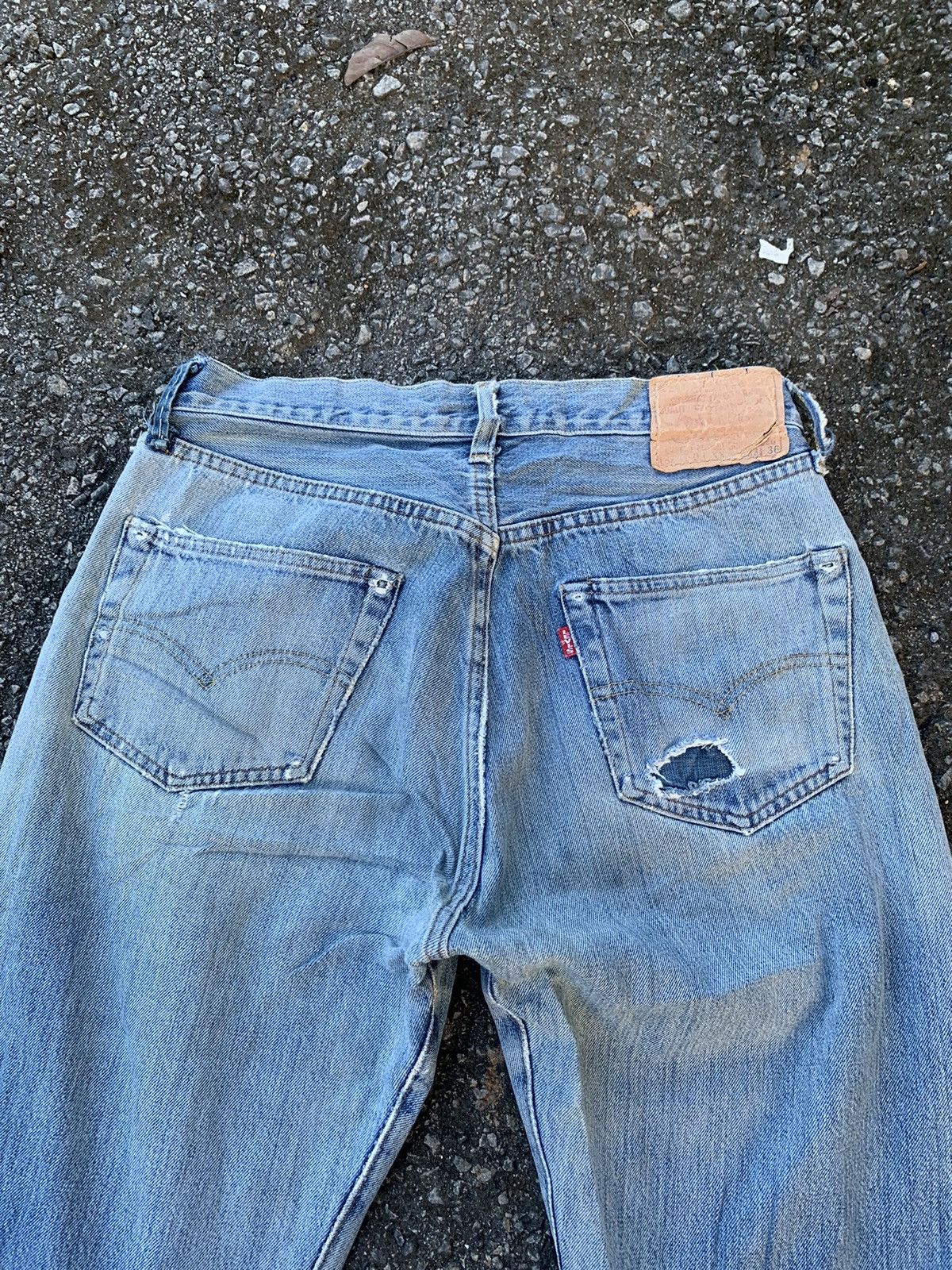 Levi's Levis Big E 501XX Made In Usa Selvedge Distressed denim Size US 30 / EU 46 - 18 Thumbnail