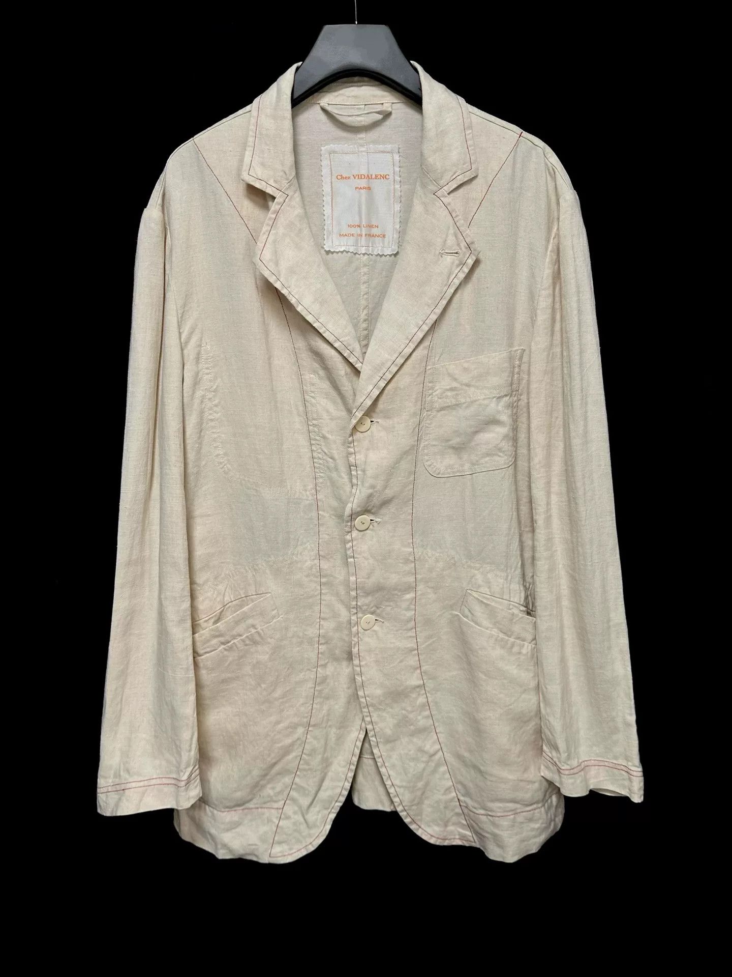 Casey Vidalenc linen jacket dyed with red tea Size US L / EU 52-54 / 3 - 1 Thumbnail