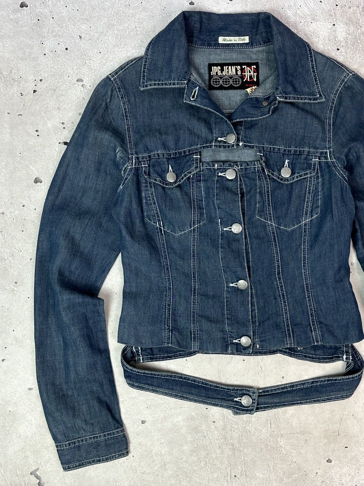 Jean Paul Gaultier Vintage JPG Jean Paul Gaultier Blue Denim Light Jacket Size M / US 6-8 / IT 42-44 - 2 Thumbnail