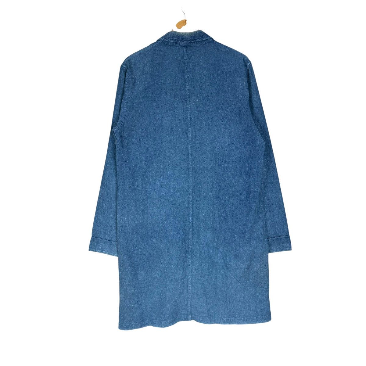 Blue Blue Japan 🔥BLUE BLUE ARIGATO INDIGO DENIM LONG BUTTON SHIRTS Size US L / EU 52-54 / 3 - 4 Thumbnail