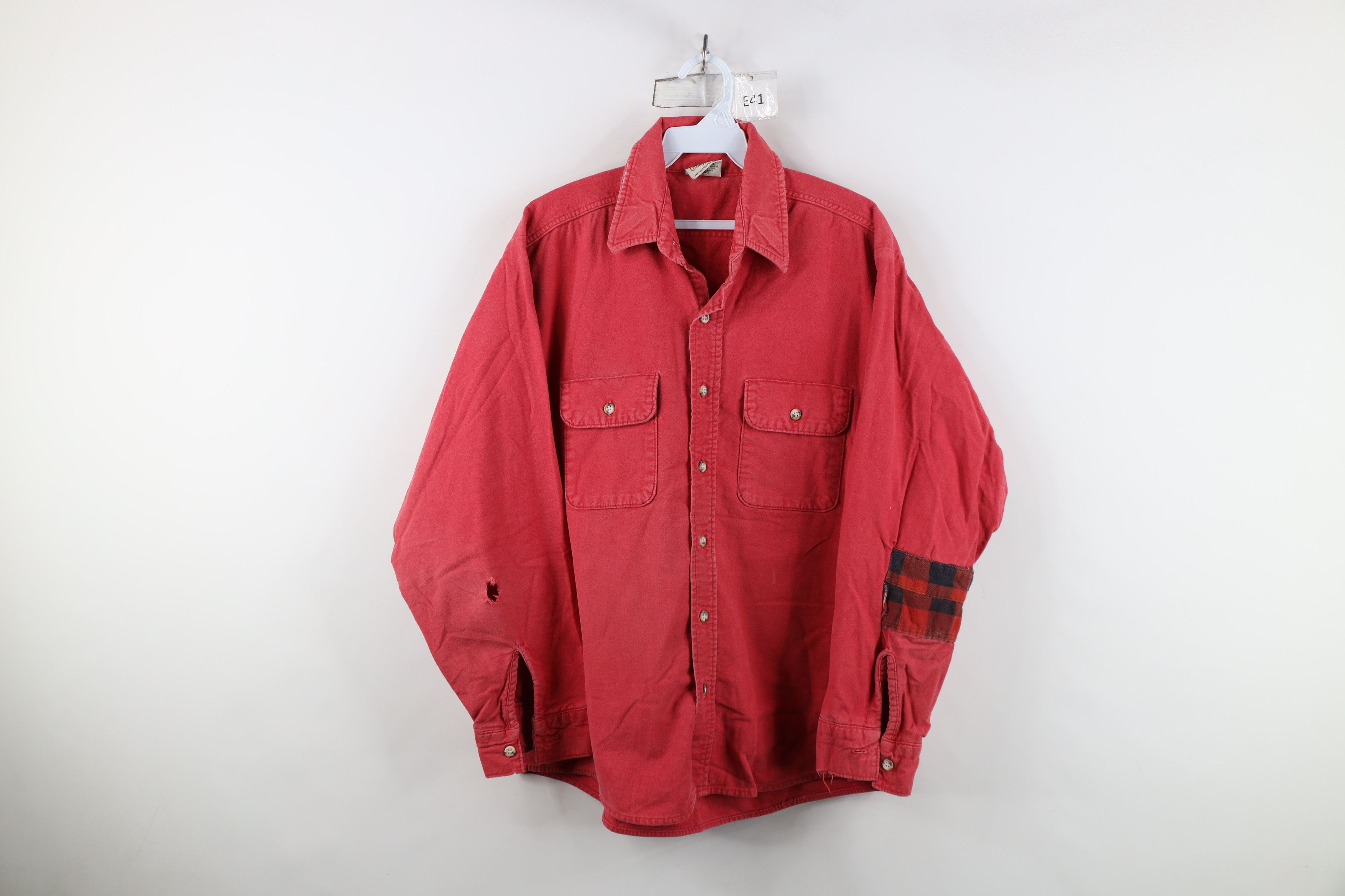 FiveBrother Vintage 90s Five Brother Chamois Cloth Button Shirt USA Size US L / EU 52-54 / 3 - 1 Thumbnail