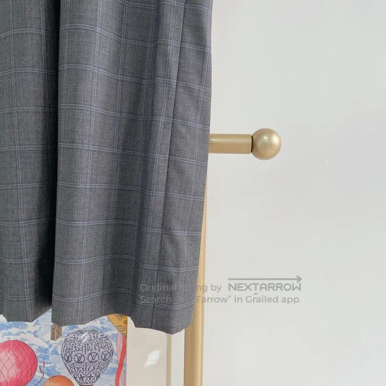 Balenciaga Balenciaga Gray Plaid Pants, Size 36 Size US 36 / EU 52 - 4 Thumbnail