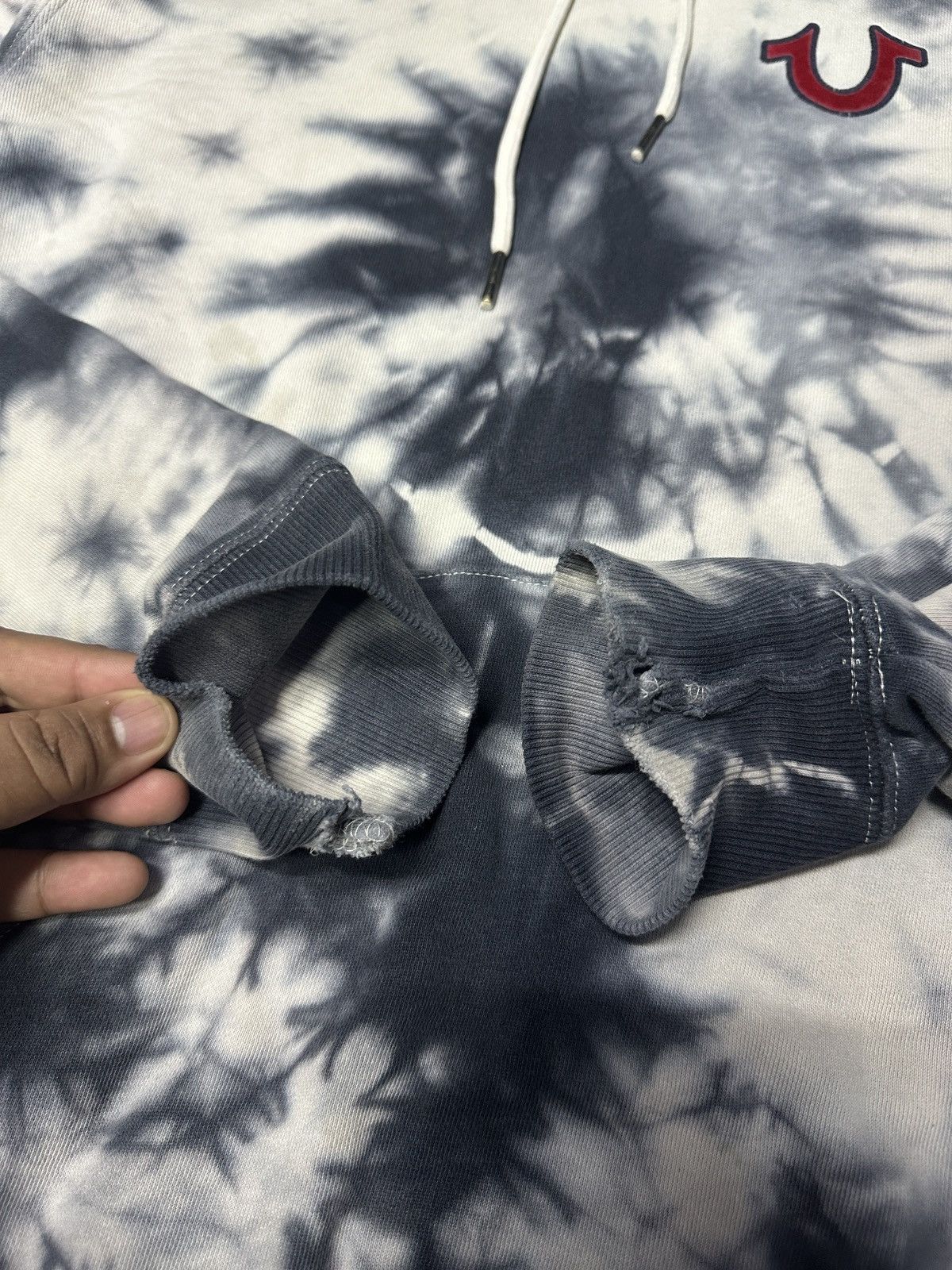True Religion Vintage Y2K True Religion Big Logo Tie Dye Hoodie Size US XL / EU 56 / 4 - 9 Thumbnail