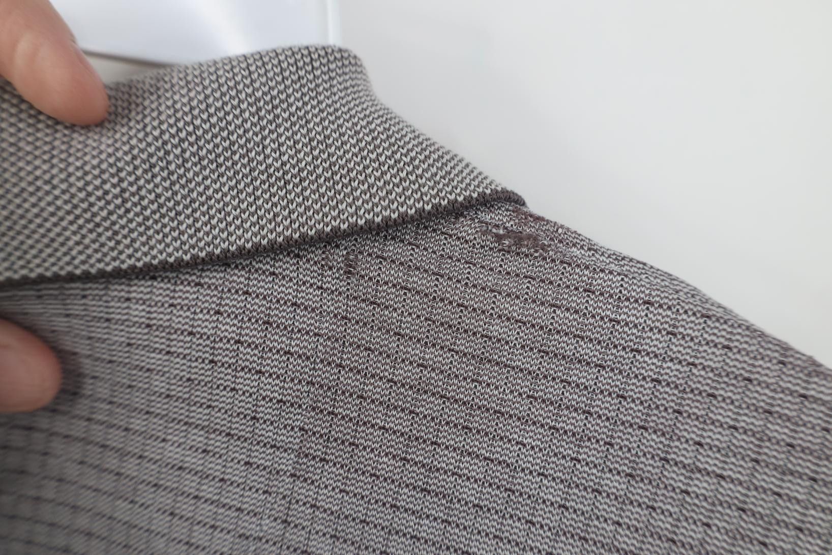 Vintage Vintage 90s Streetwear Checkered Knit Golf Polo Shirt Gray Size US M / EU 48-50 / 2 - 14 Thumbnail