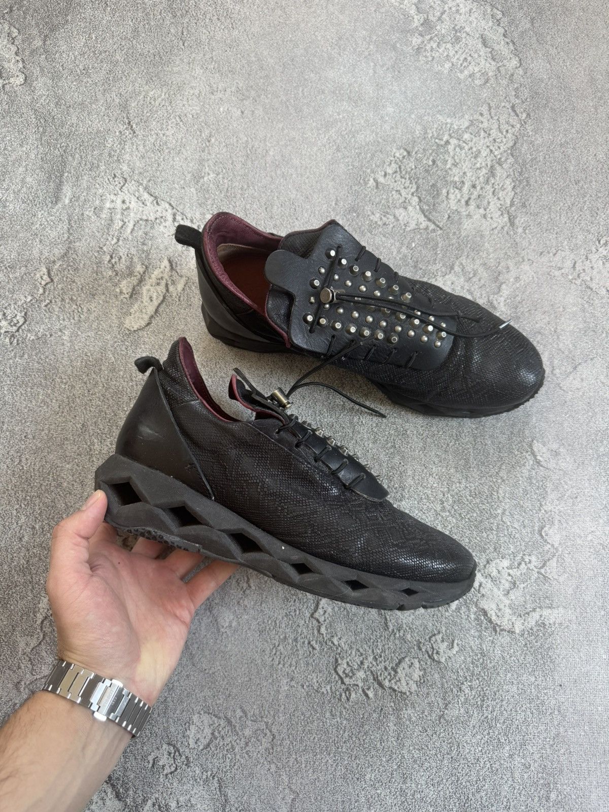 A.S.98 AirStep AS98 Size 41 Leather Sneakers Shoes Rhinestones Size US 8.5 / EU 41-42 - 3 Thumbnail