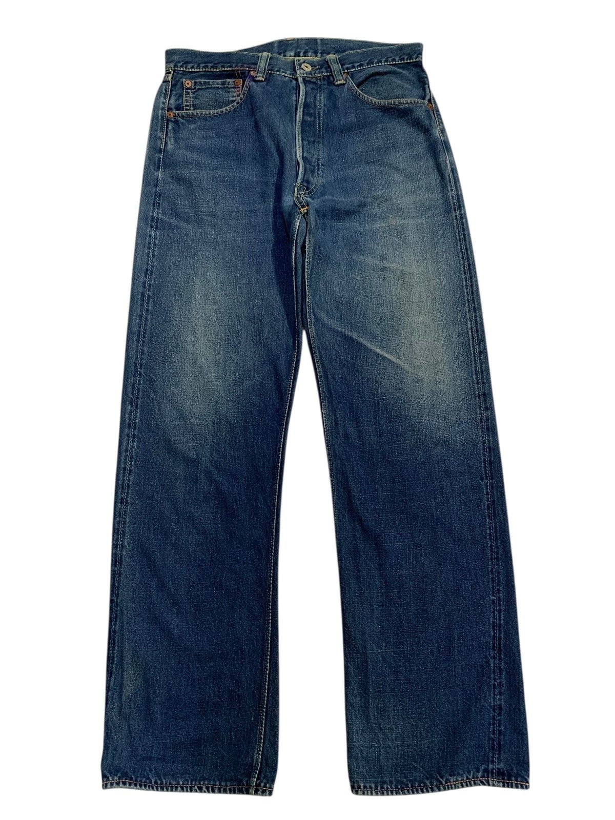 Warehouse VINTAGE WAREHOUSE SELVEDGE BUTTON FLY JAPANESE FADED DENIM Size US 31 - 1 Thumbnail