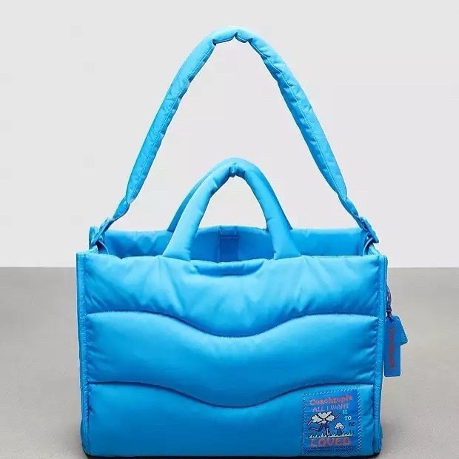 Coach NWT Coach Coachtopia Large Tote Blue Bag CQ057 Carryall Size ONE SIZE - 5 Thumbnail