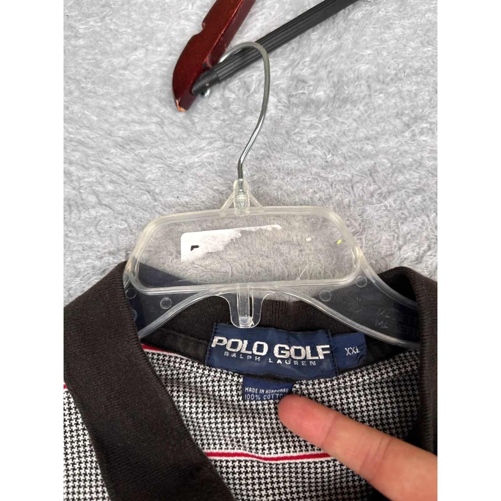Ralph Lauren VINTAGE Ralph Lauren Polo Golf Shirt Men 2XL Black White Herringbone Polo Shirt Mens 2XL White Black Polo Golf Ralph Lauren Size US XXL / EU 58 / 5 - 6 Thumbnail