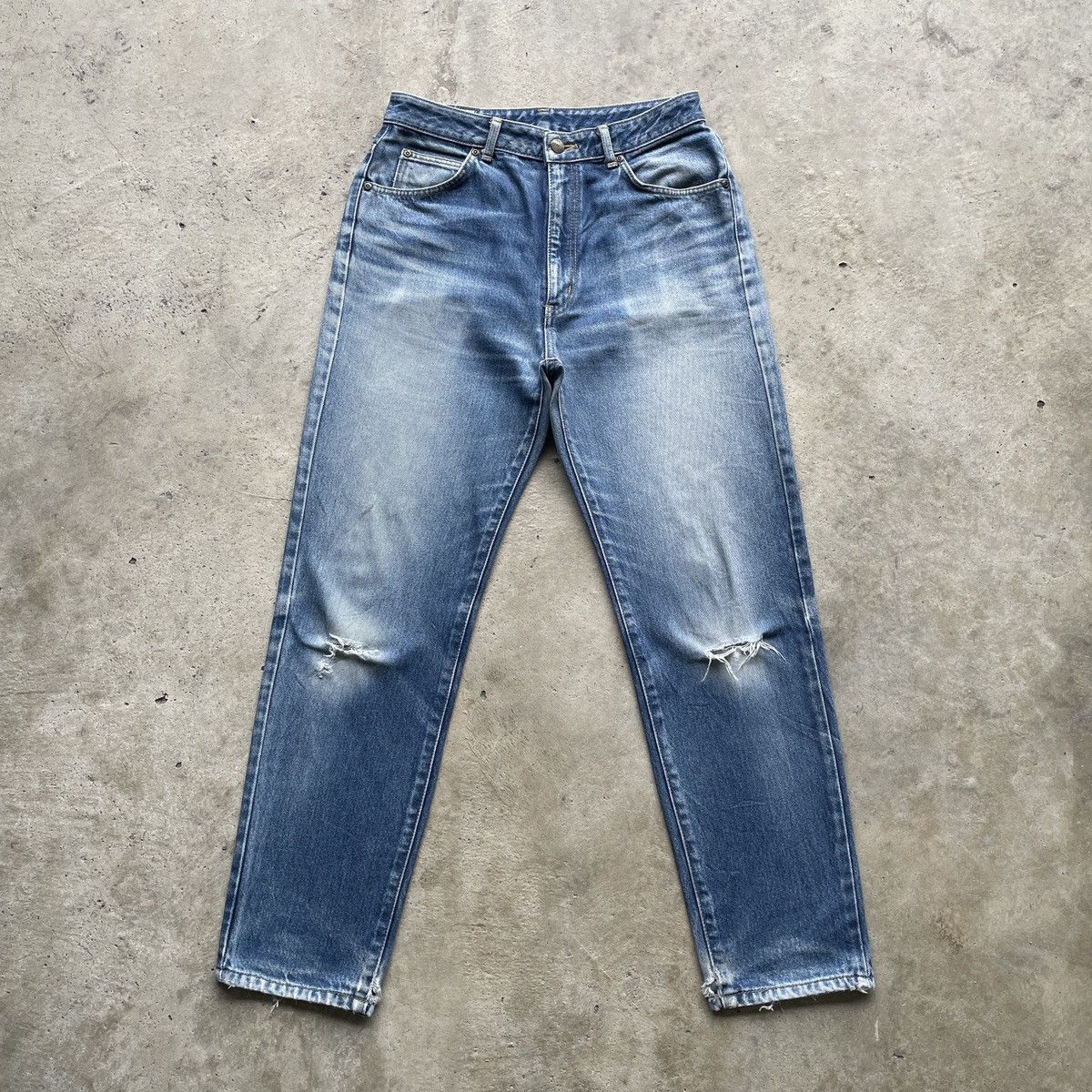 Edwin Vintage Edwin Distressed Jeans Denim Faded Pants W29 Size US 29 - 1 Thumbnail