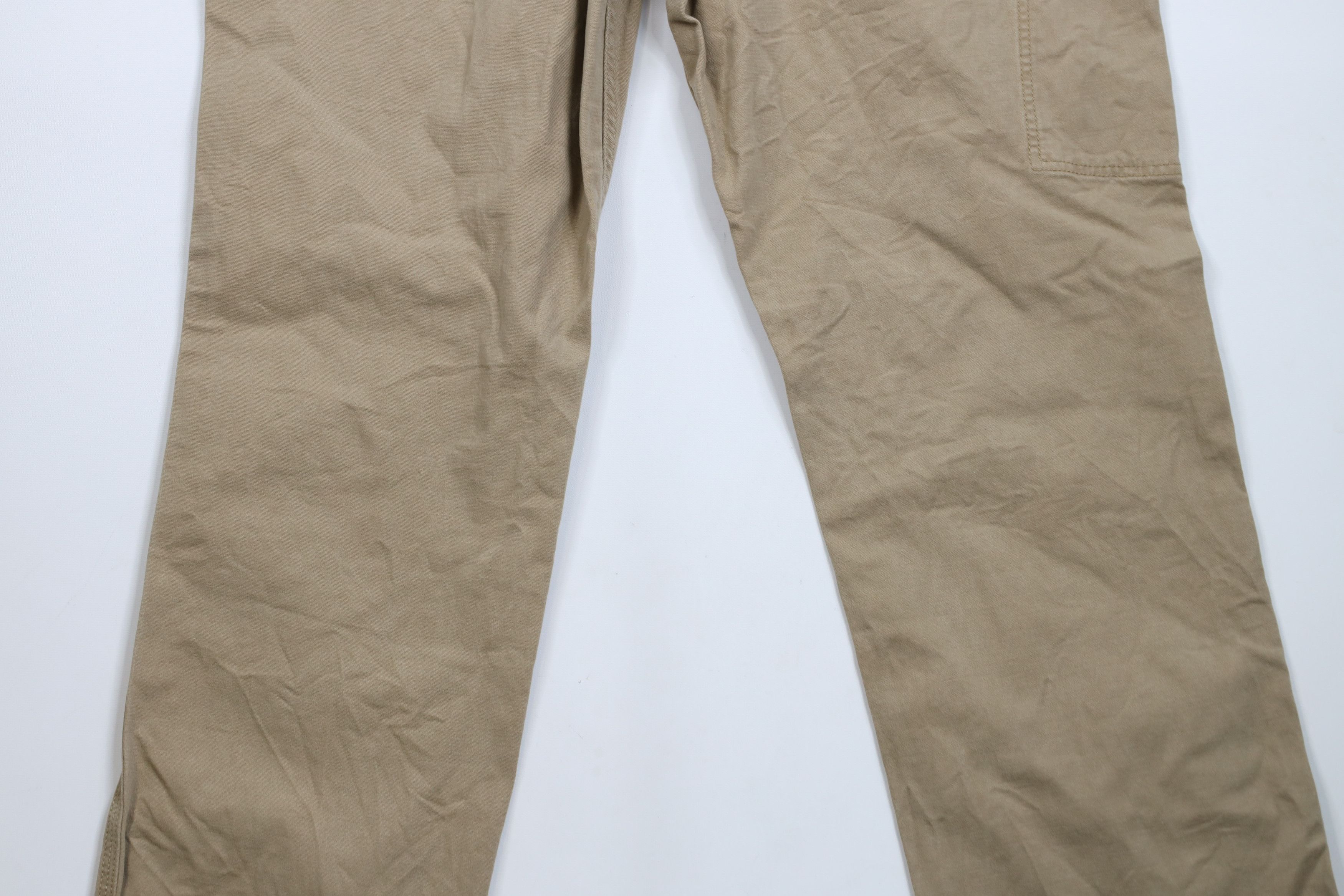 Carhartt × Vintage Vintage Carhartt Relaxed Wide Leg Canvas Pants Beige Brown Size US 36 / EU 52 - 12 Thumbnail