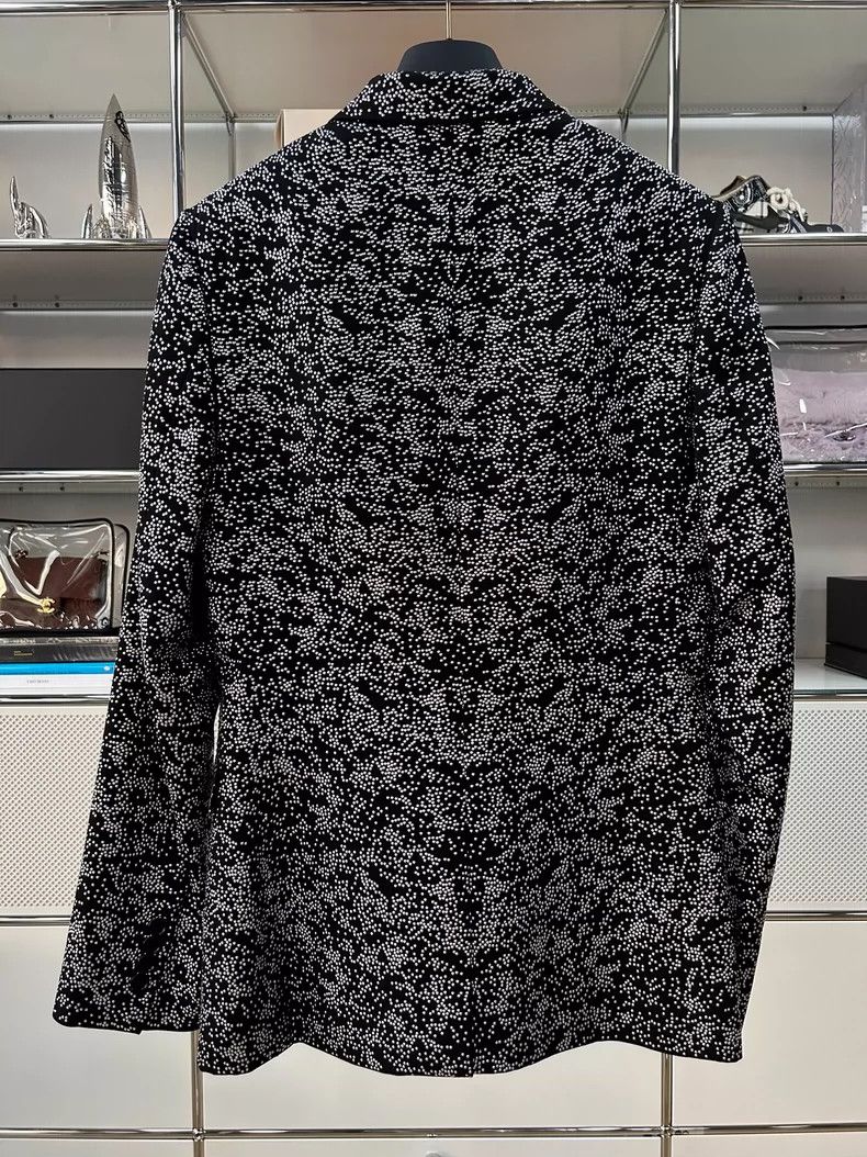 Dior Dior Black diamond-decorated wool suit jacket 2501-Nextarro Size 48R - 3 Thumbnail