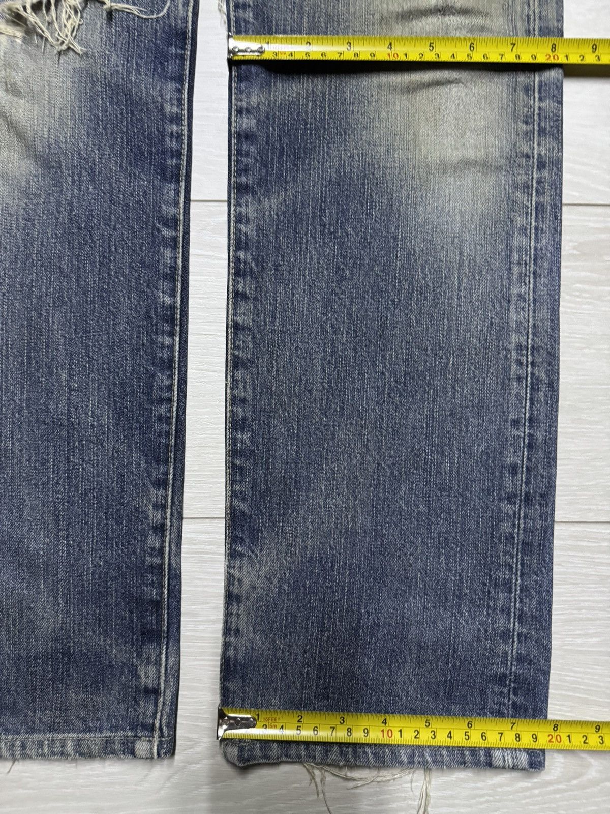 Levi's Levis 505 Mud Wash Nice Faded Distressed Straight Jeans Size US 28 / EU 44 - 16 Thumbnail