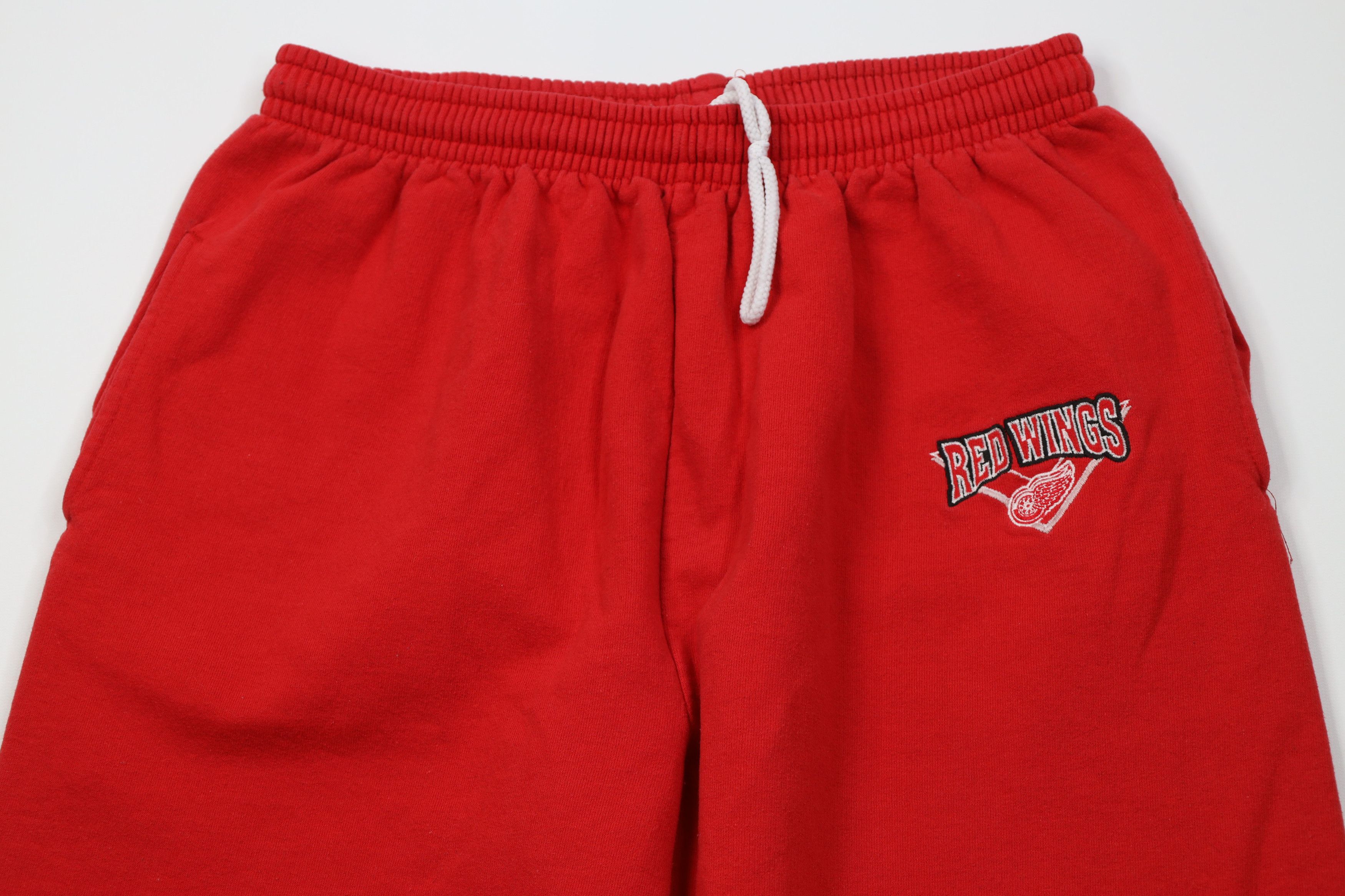 Vintage Vintage 90s Red Wings Hockey Sweatpants Joggers Size US 36 / EU 52 - 2 Thumbnail