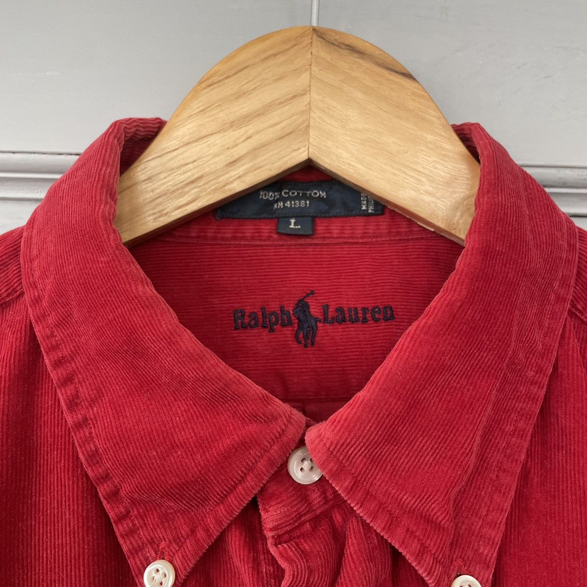 Polo Ralph Lauren × Ralph Lauren Blue Label × Vintage Vintage Polo Ralph Lauren velveteen shirt button up Size US L / EU 52-54 / 3 - 8 Thumbnail