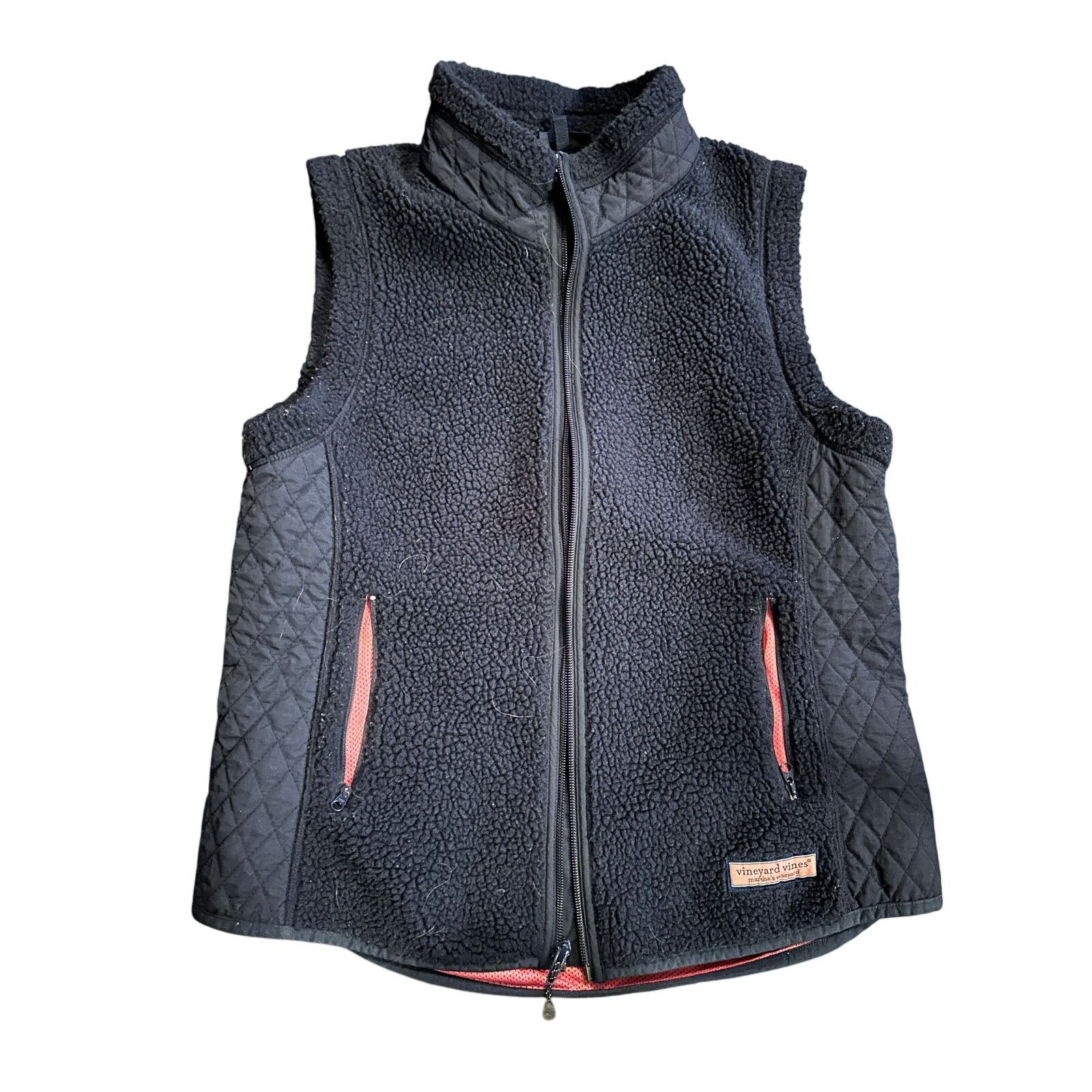 Vineyard Vines Vineyard Vines Quilted sherpa fleece vest womens large Size L / US 10 / IT 46 - 1 Thumbnail