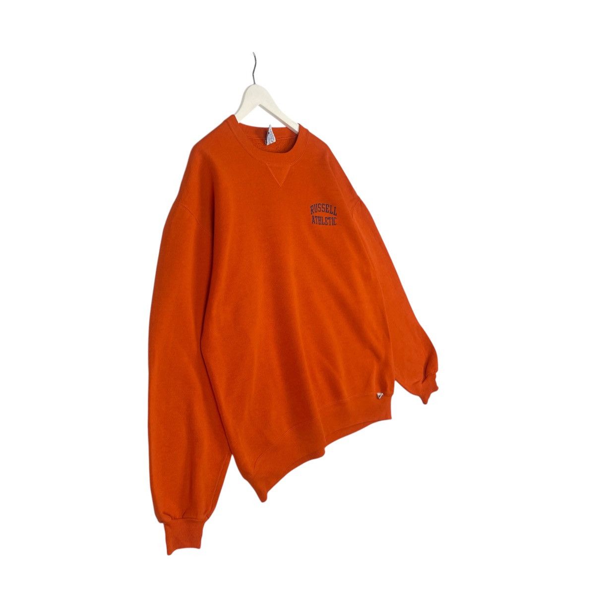 Designer × Vintage vintage Hoodie/sweater Russell athletic - orange Size US L / EU 52-54 / 3 - 3 Thumbnail