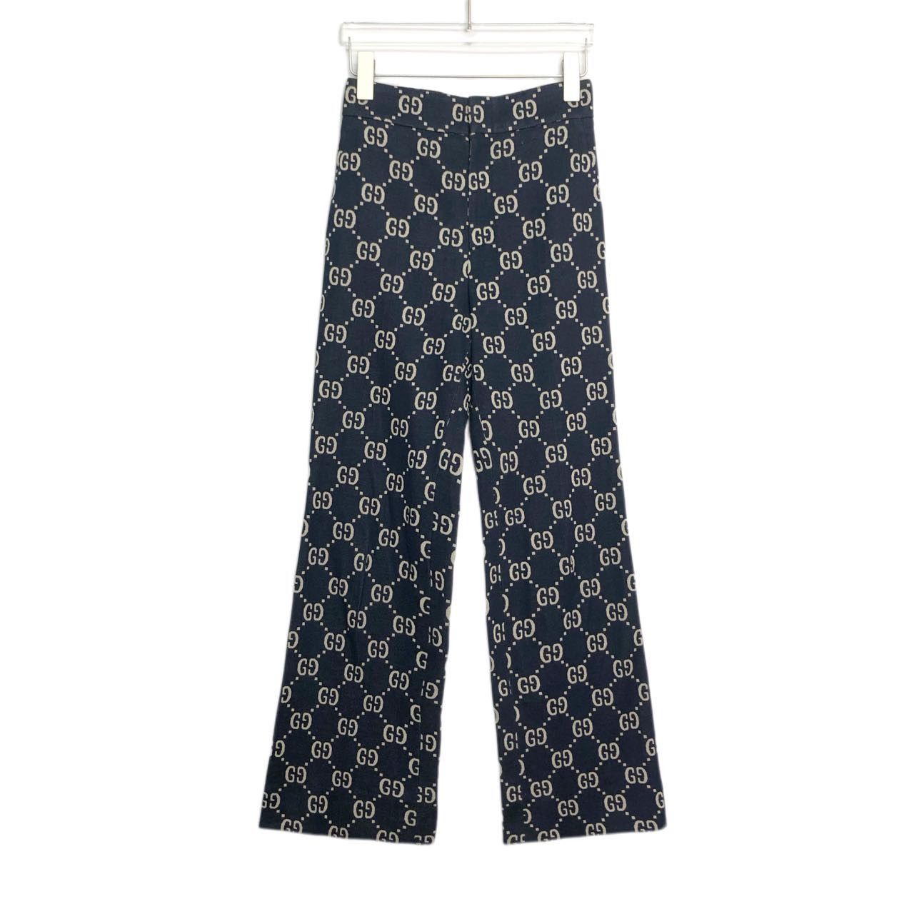 Chanel Gucci All-over GG Print Straight-leg Casual Pants K26WX Size 27" / US 4 / IT 40 - 1 Thumbnail
