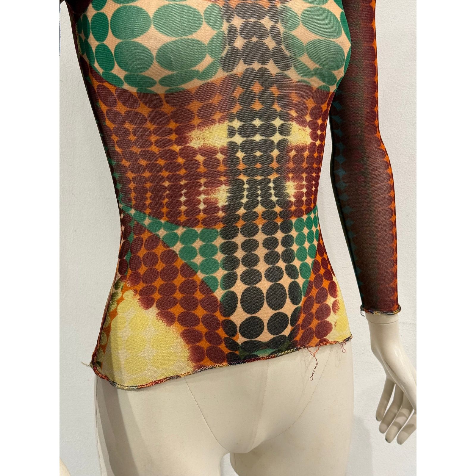 Jean Paul Gaultier F/W1995 Jean Paul Gaultier cyber dot mesh top Size S / US 4 / IT 40 - 5 Thumbnail