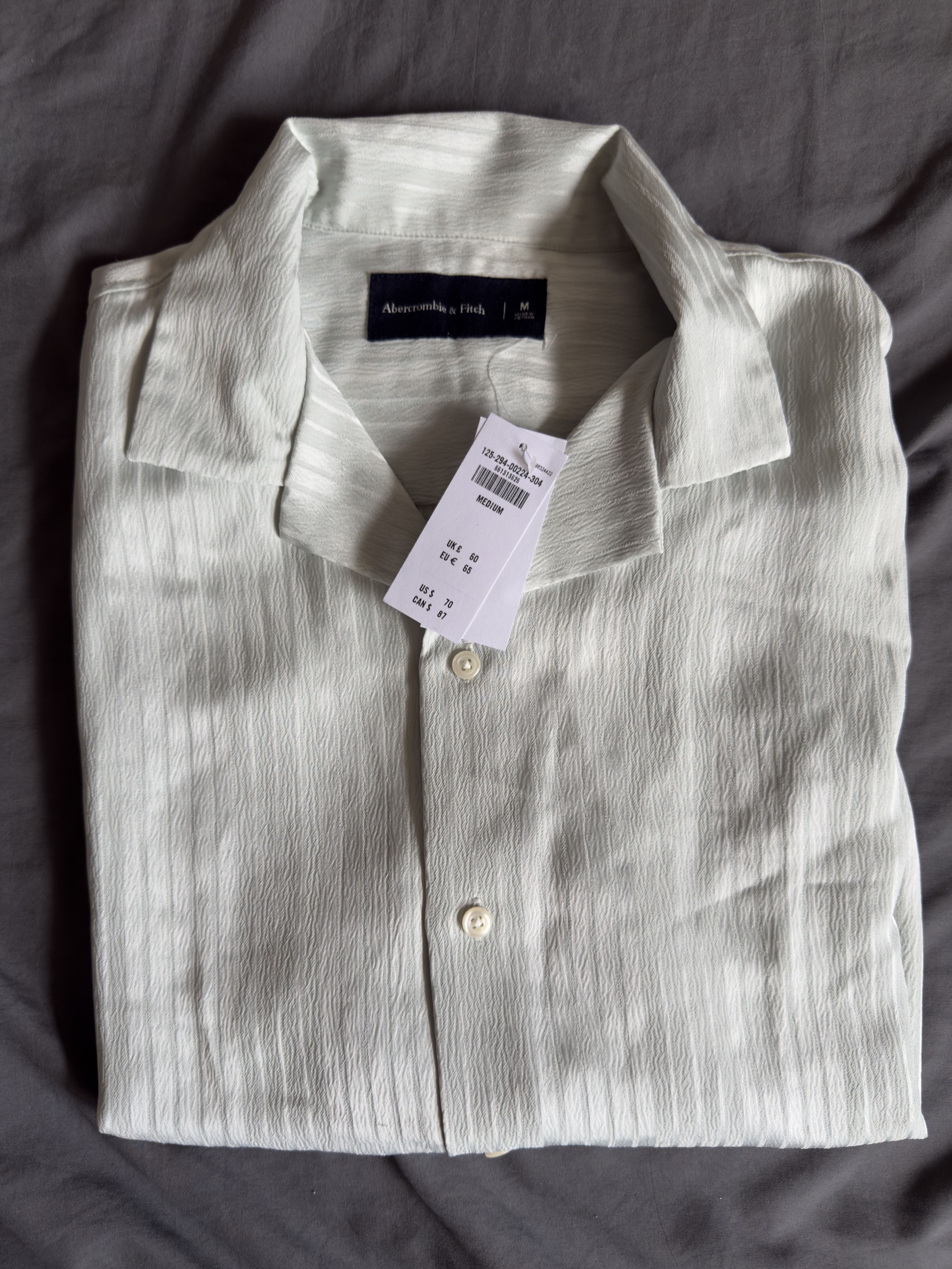 Abercrombie & Fitch Abercrombie & Fitch Camp Collar Button-Up Shirt med $75 Size US M / EU 48-50 / 2 - 4 Thumbnail