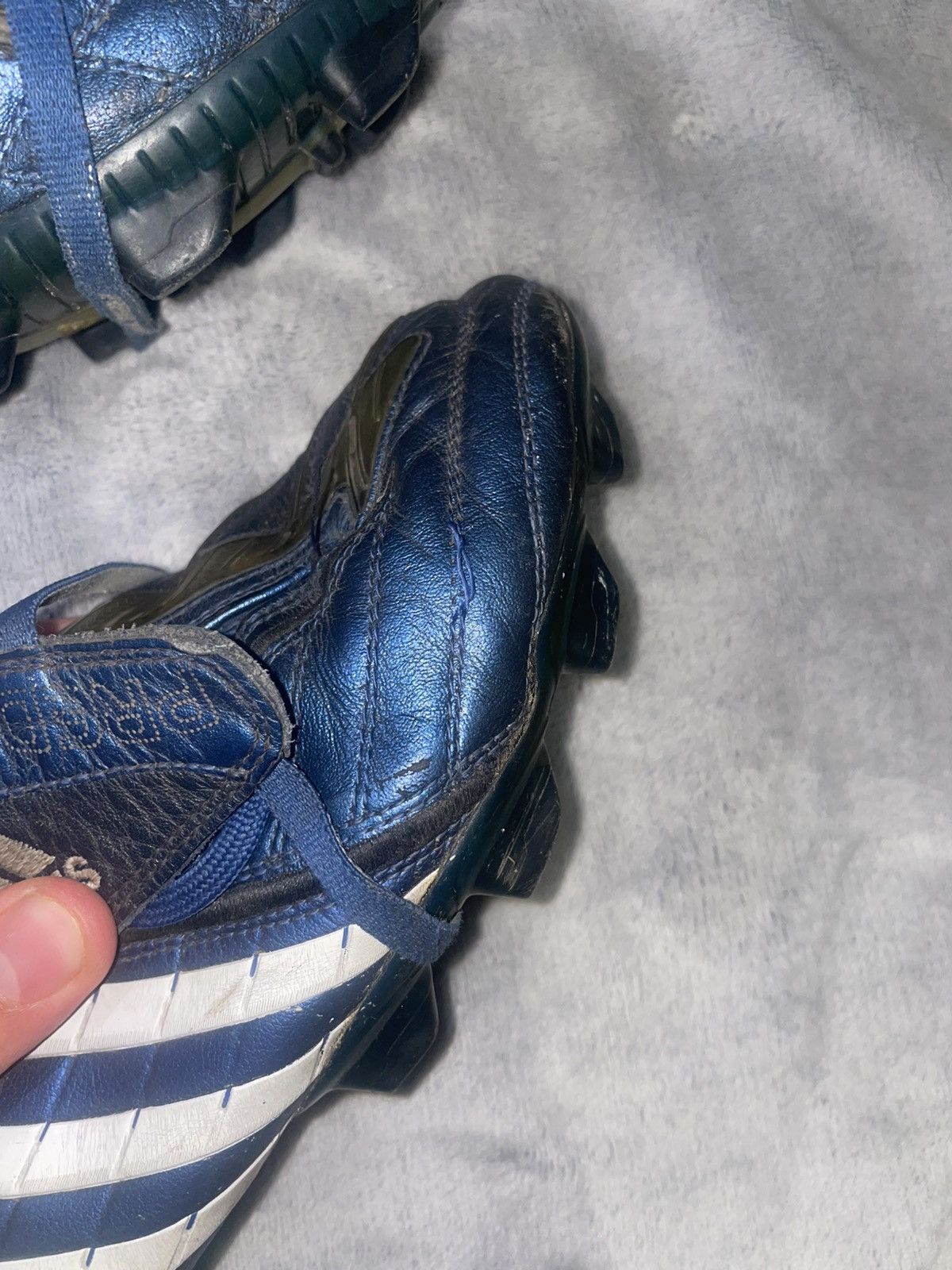 Vintage Adidas Predator Powerswerve FG Retro Elit Blue boots Cleats Size US 8.5 / EU 41-42 - 6 Thumbnail