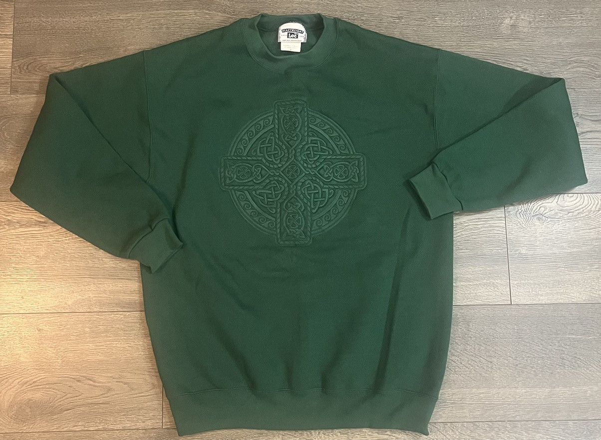 Lee × Vintage Vintage Celtic Cross Crewneck Sweatshirt Size US M / EU 48-50 / 2 - 2 Thumbnail