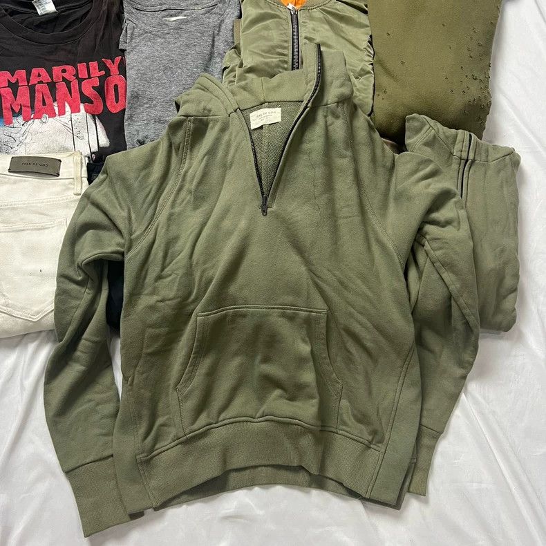 Fear of God Fear of God Olive green half-pull sweatshirt Size US S / EU 44-46 / 1 - 4 Thumbnail