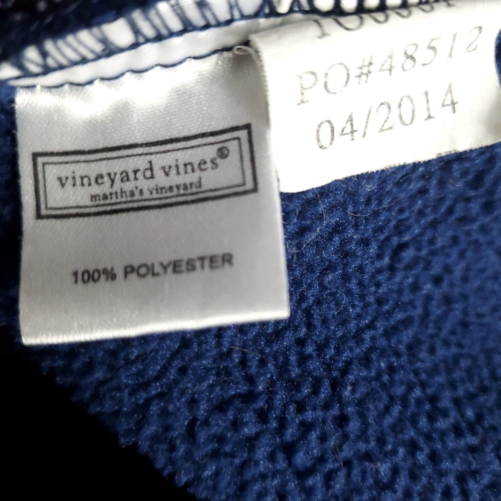Vineyard Vines Vineyard Vines Vest Mens Size Small Blue Fleece Full Zip Up Sweater Size US S / EU 44-46 / 1 - 7 Thumbnail