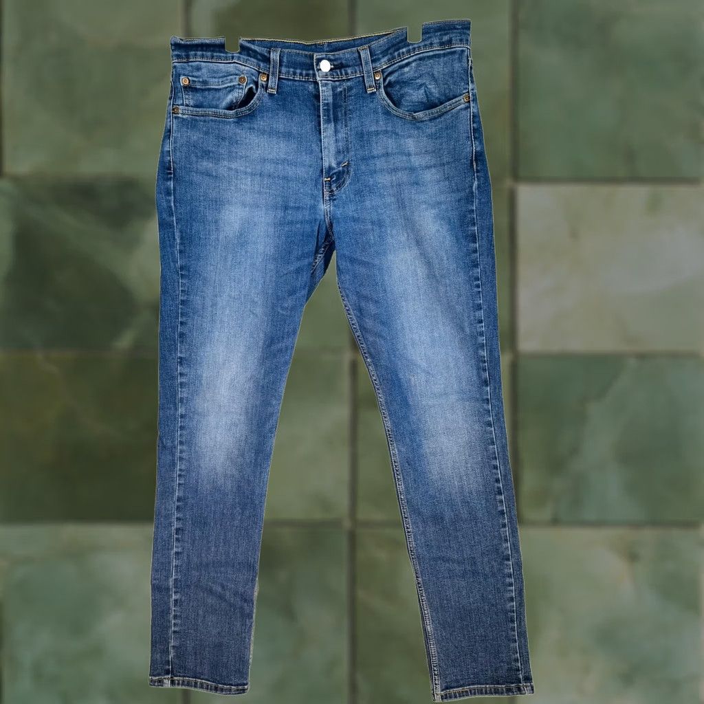Levi's Levis 511 Jeans Mens 34x32 Blue Medium Wash Slim Taper Stretch Denim Mid Rise Size US 34 / EU 50 - 1 Thumbnail