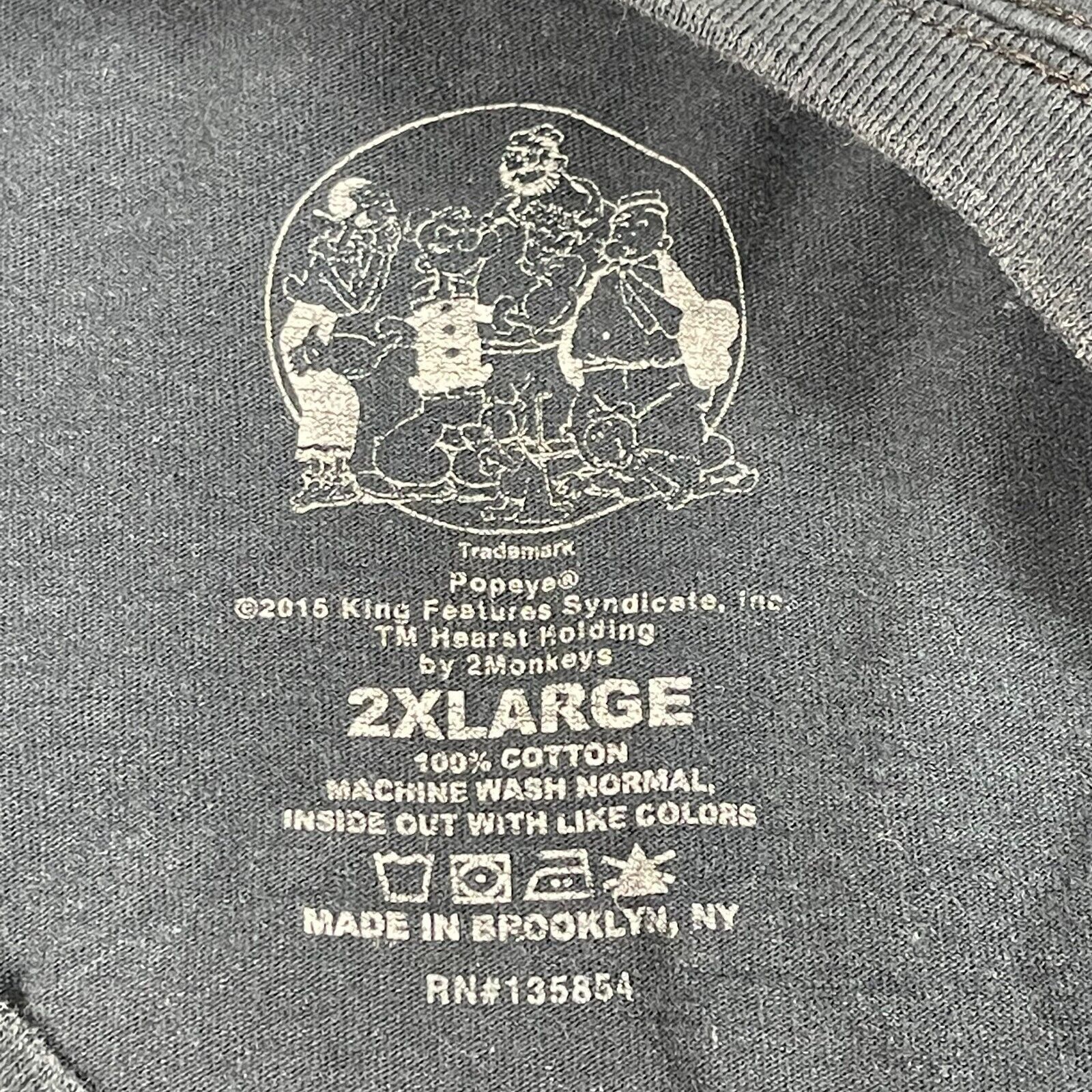 Other Popeye Beast Mode Engaged Contrast Comics Crew T-Shirt Size US XXL / EU 58 / 5 - 5 Thumbnail