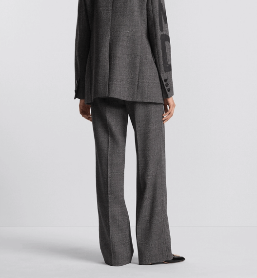 Dior o1w1db11225 451P44 Wide-Leg Pant in Gray Size 25" / US 0 / IT 36 - 6 Thumbnail
