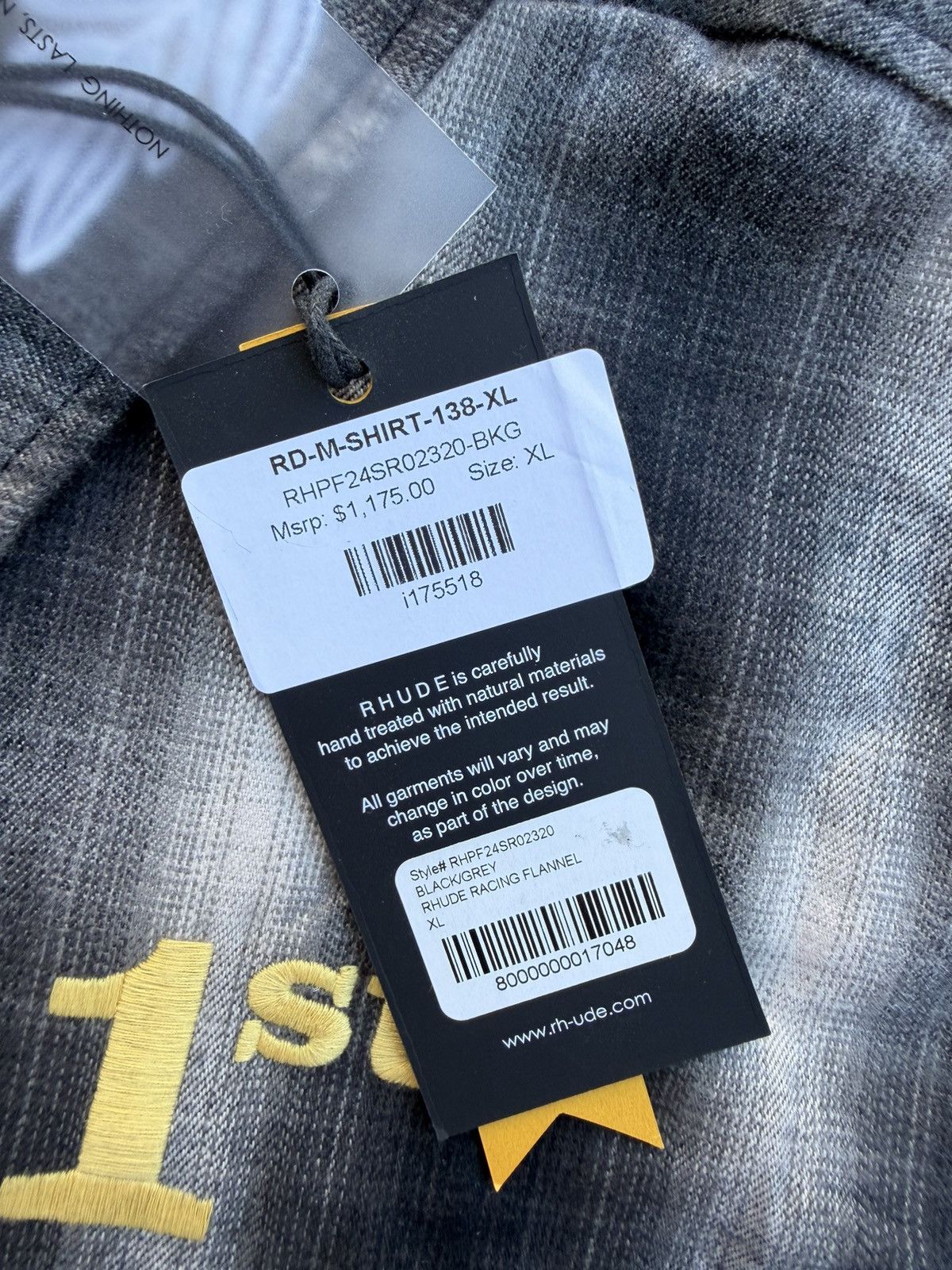 Rhude Rhude Racing Flannel Shirt New With Tags XL Rare Size US XL / EU 56 / 4 - 6 Thumbnail
