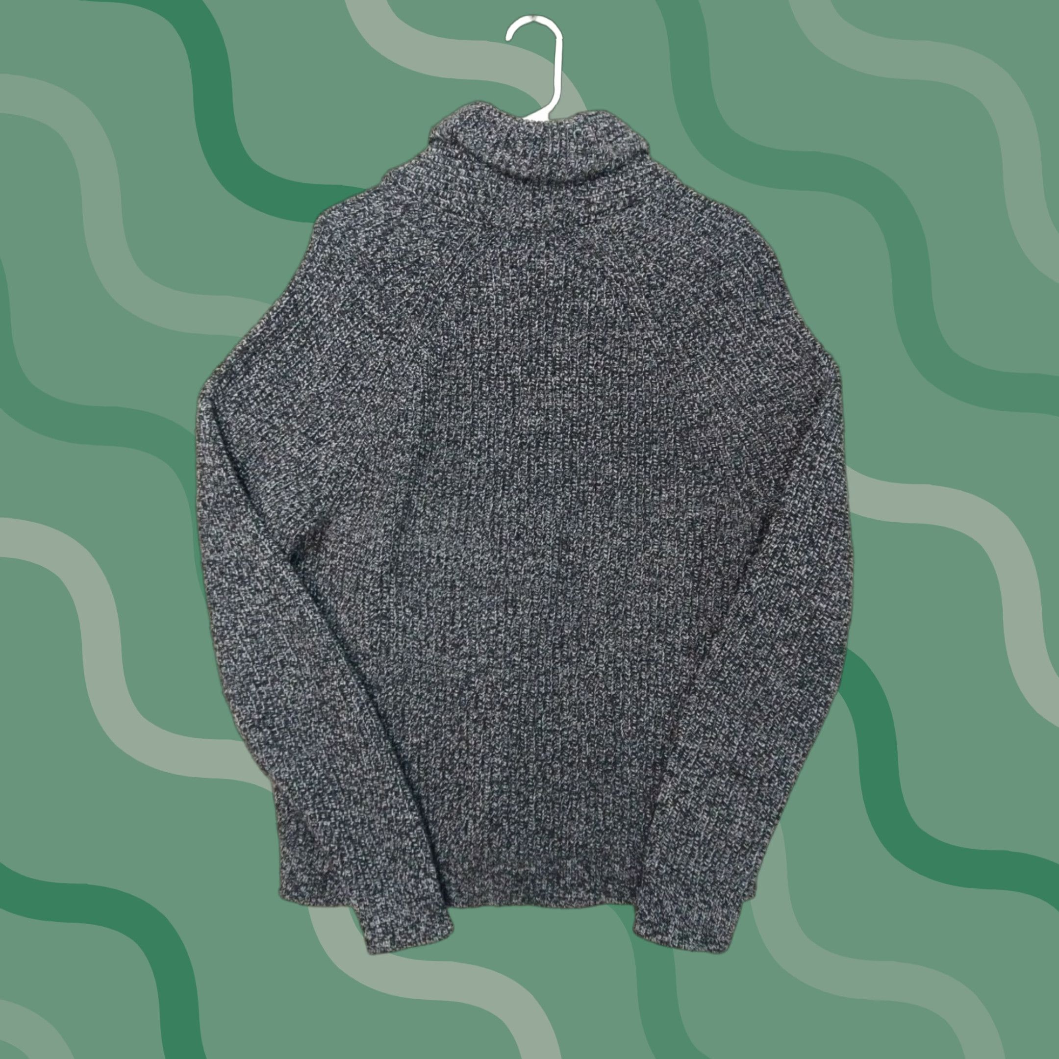 Banana Republic Banana Republic Sweater Mens L Gray Cowl Neck Wool Blend Preppy Pullover Winter Casual Knitted Tight-Knit Solid Pattern Mens Size US L / EU 52-54 / 3 - 1 Thumbnail