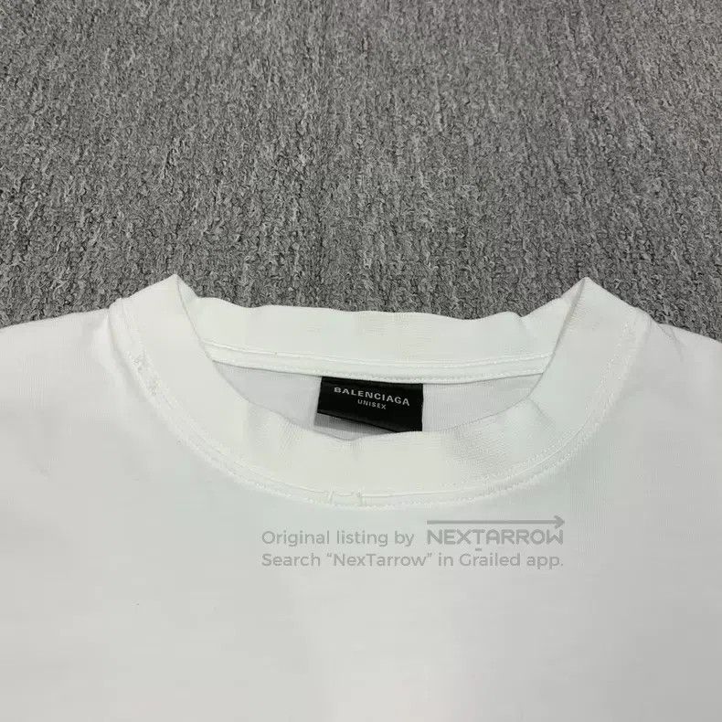 Balenciaga Balenciaga White Destroyed Letter Logo Short Sleeve Size US XXS / EU 40 - 7 Thumbnail