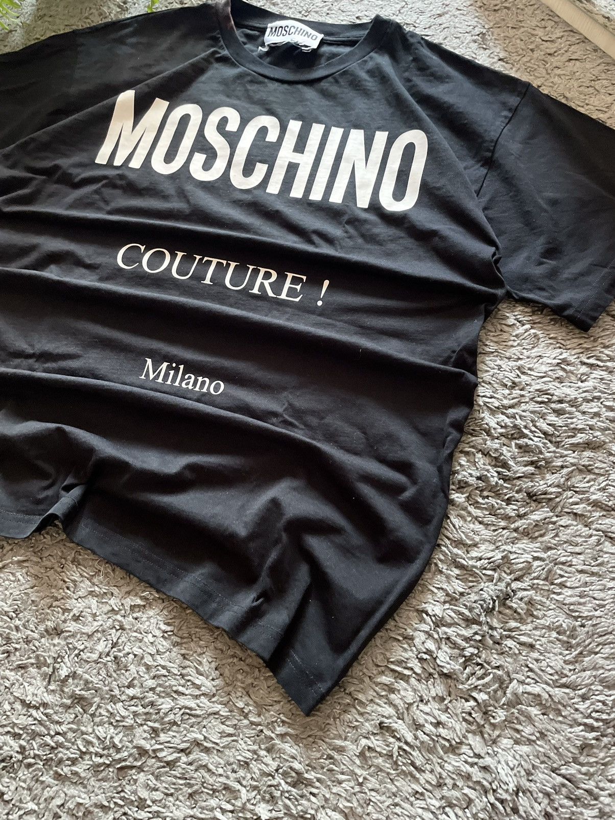 Designer × Moschino Moschino Couture Milano T-Shirt Streetwear Big Logo Rare Size US L / EU 52-54 / 3 - 5 Thumbnail