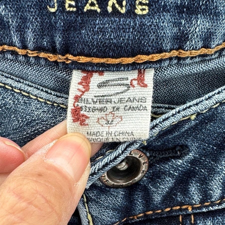 Silver Jeans Co. Silver suki bootcut jeans 32x37 western embroidered pocket Size 32" / US 10 / IT 46 - 4 Thumbnail