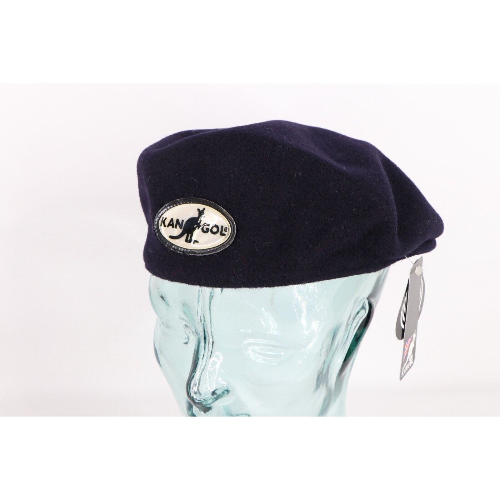 image of Nos Vintage 90's Kangol Spell Out Wool Cabbie Newsboy Hat in Blue, Men's