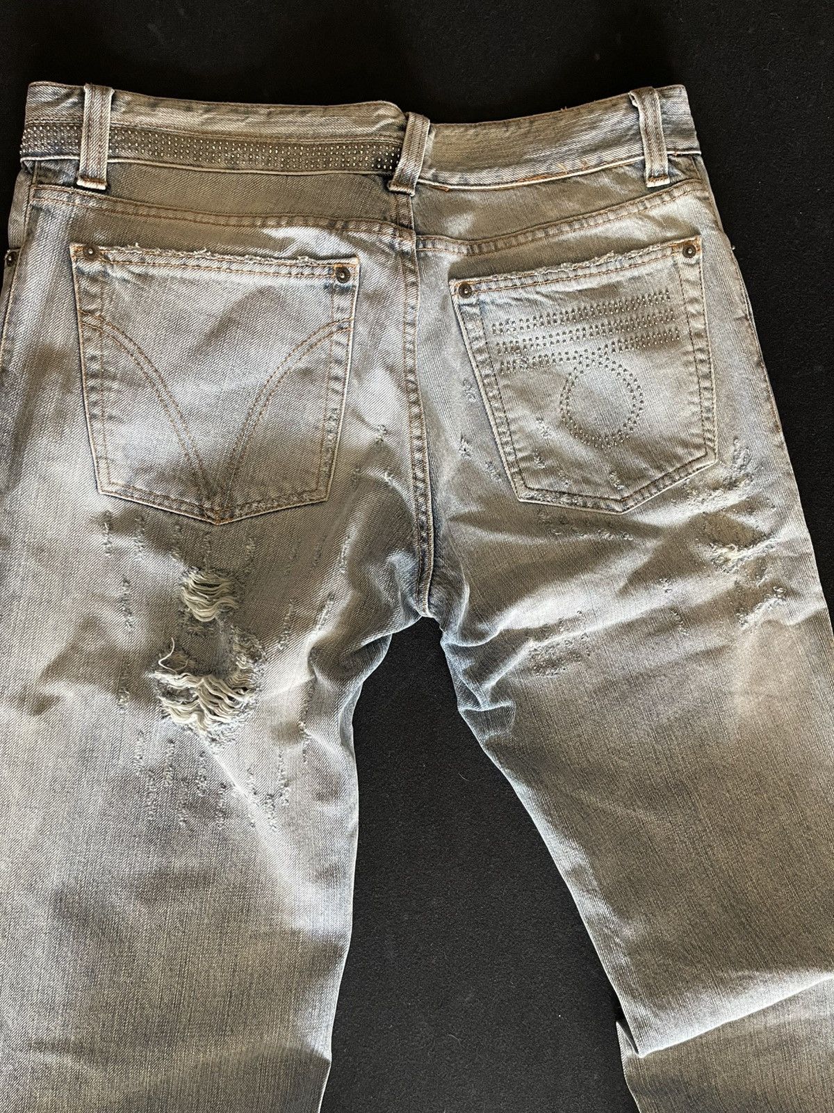 Dolce & Gabbana × Ed Hardy × Grunt Style Dolce Gabbana style Distressed Denim grunge era clothing Size US 33 - 4 Thumbnail